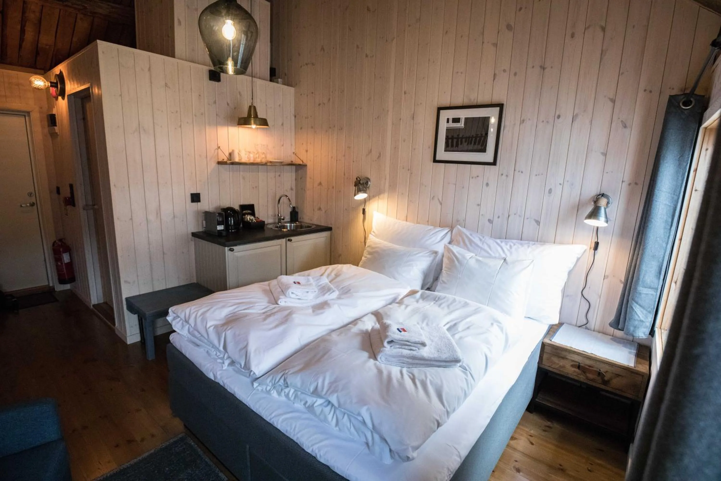 Bed in Reine Rorbuer - by Classic Norway Hotels