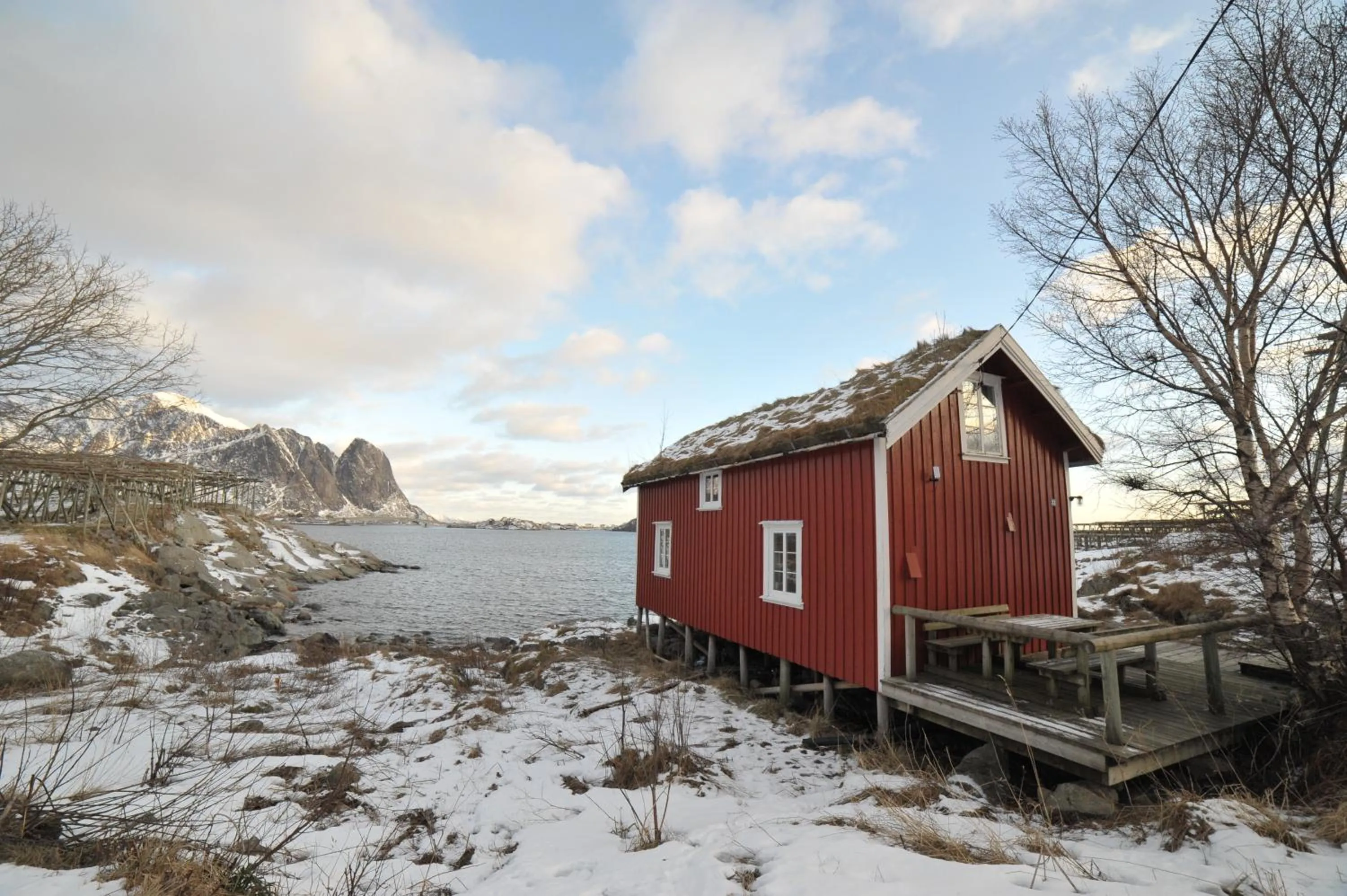 Facade/entrance in Reine Rorbuer - by Classic Norway Hotels