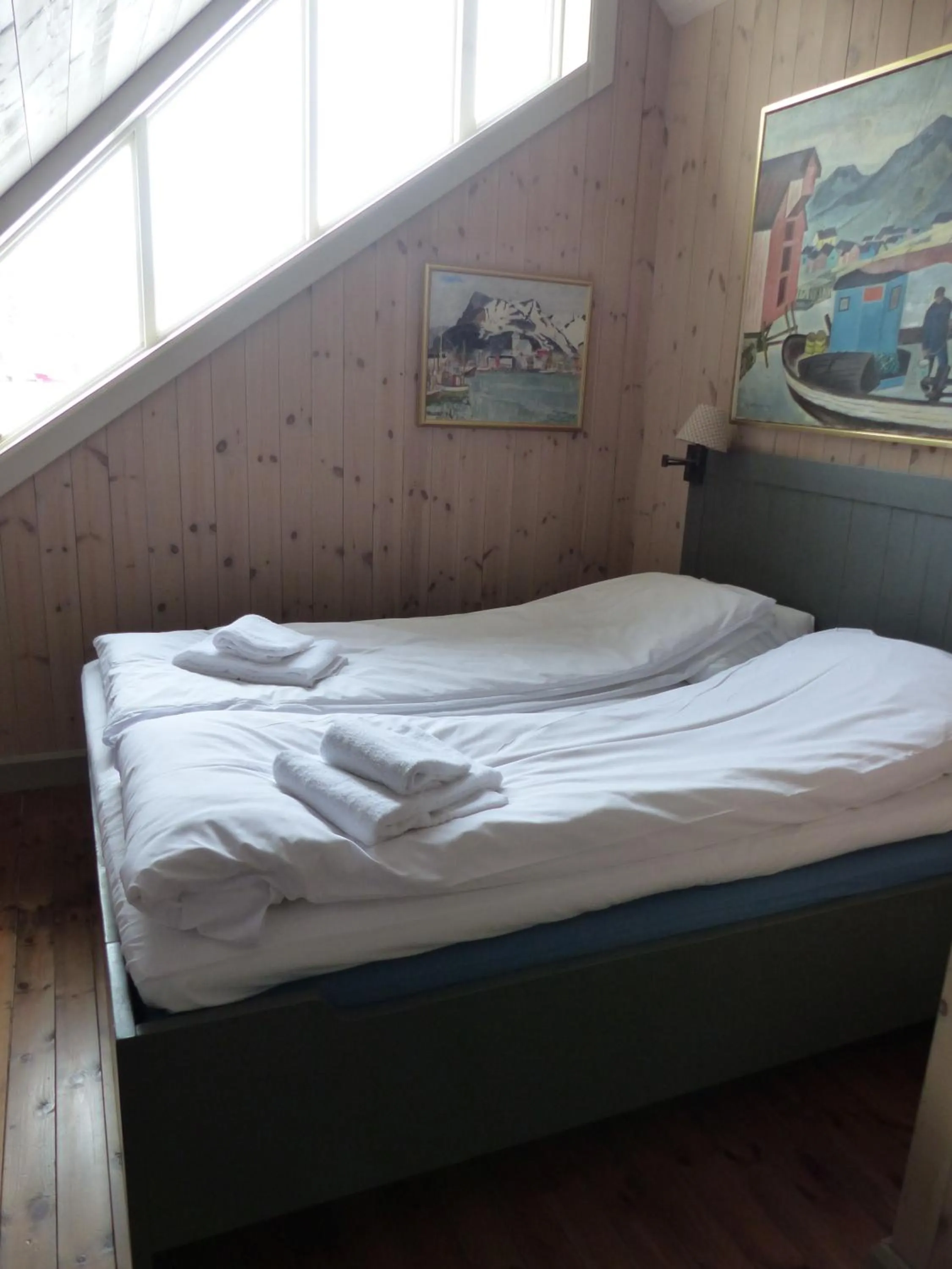 Bedroom, Bed in Reine Rorbuer - by Classic Norway Hotels