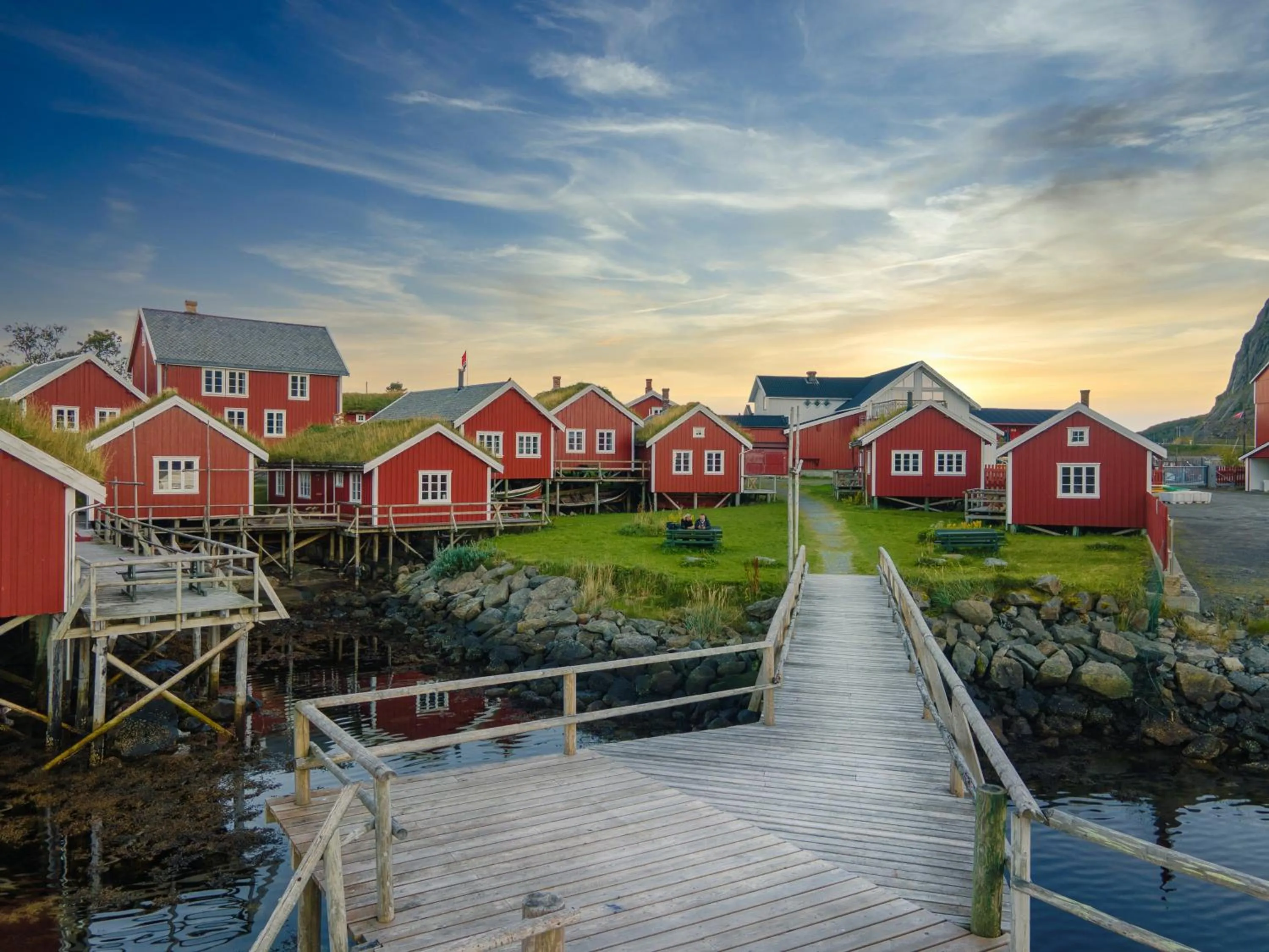 Property building in Reine Rorbuer - by Classic Norway Hotels