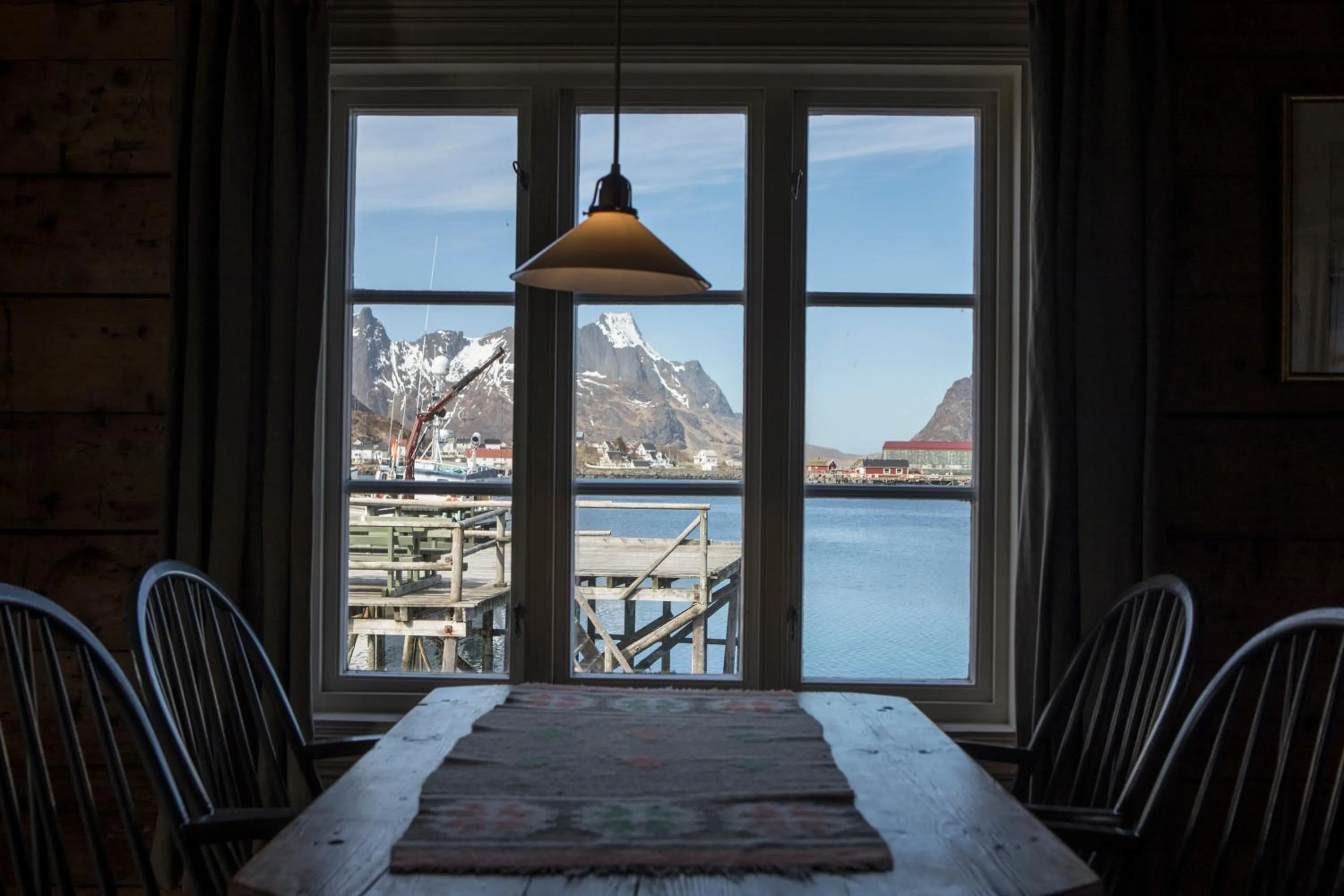 Living room in Reine Rorbuer - by Classic Norway Hotels