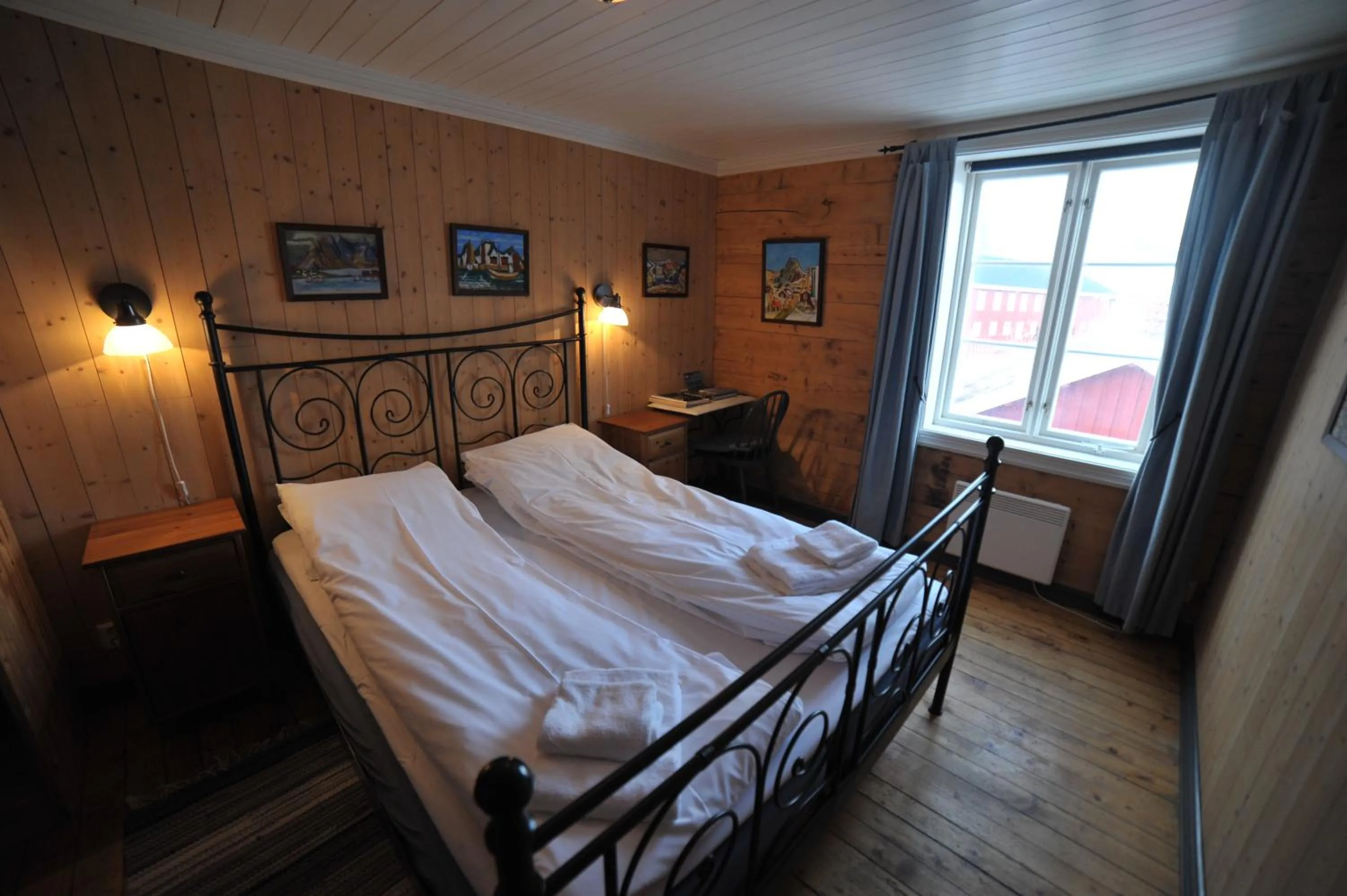 Bedroom, Bed in Reine Rorbuer - by Classic Norway Hotels