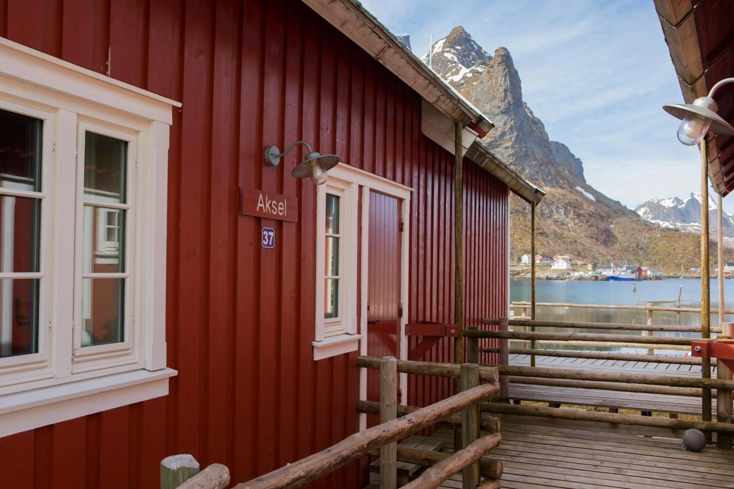 Facade/entrance in Reine Rorbuer - by Classic Norway Hotels