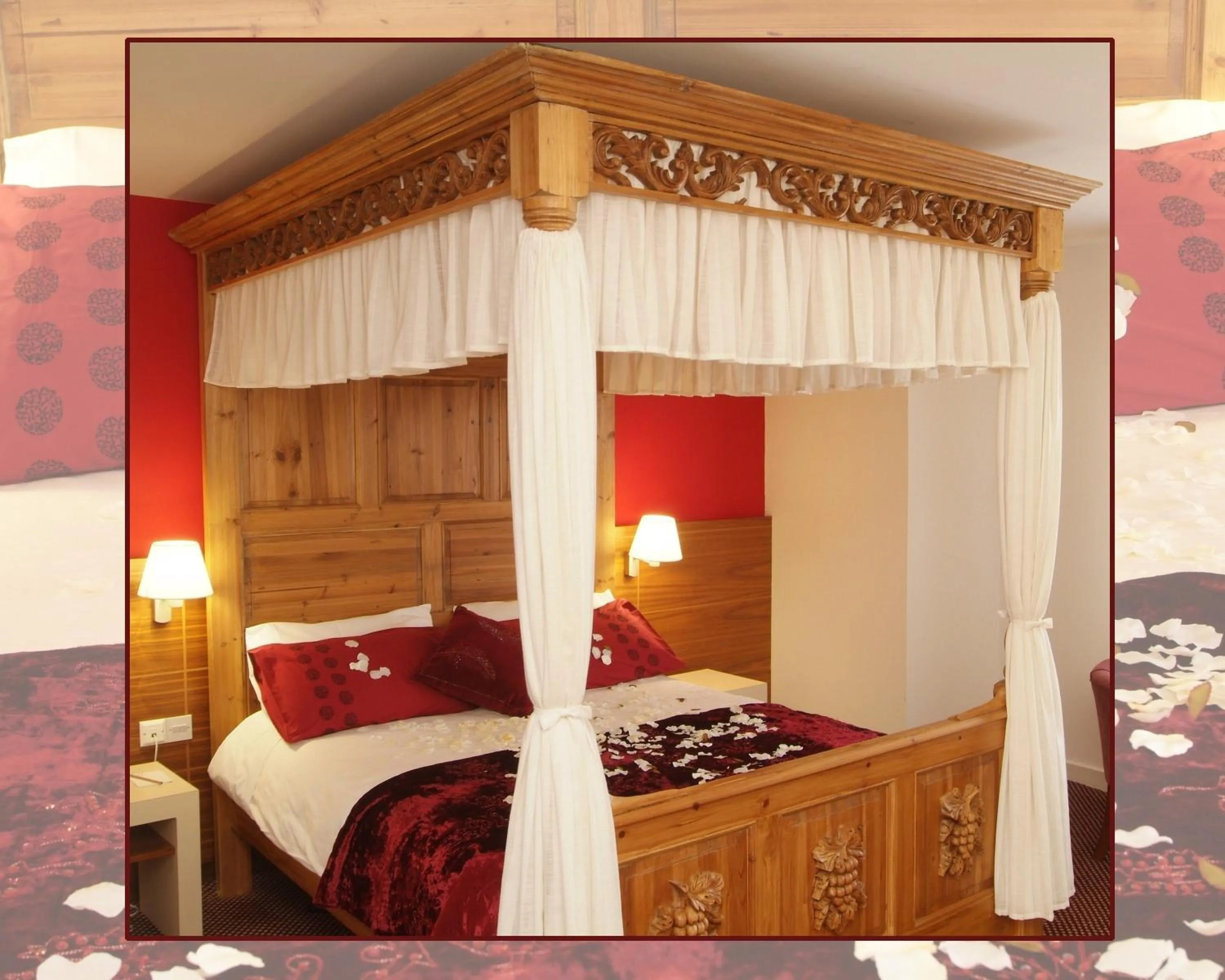 Bed in Ashbourne House Hotel