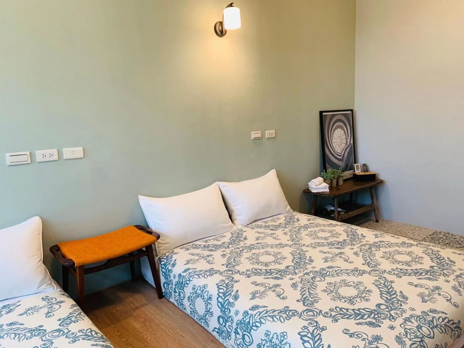 Bed in OYAJI Guesthouse 歐野基民家宿泊