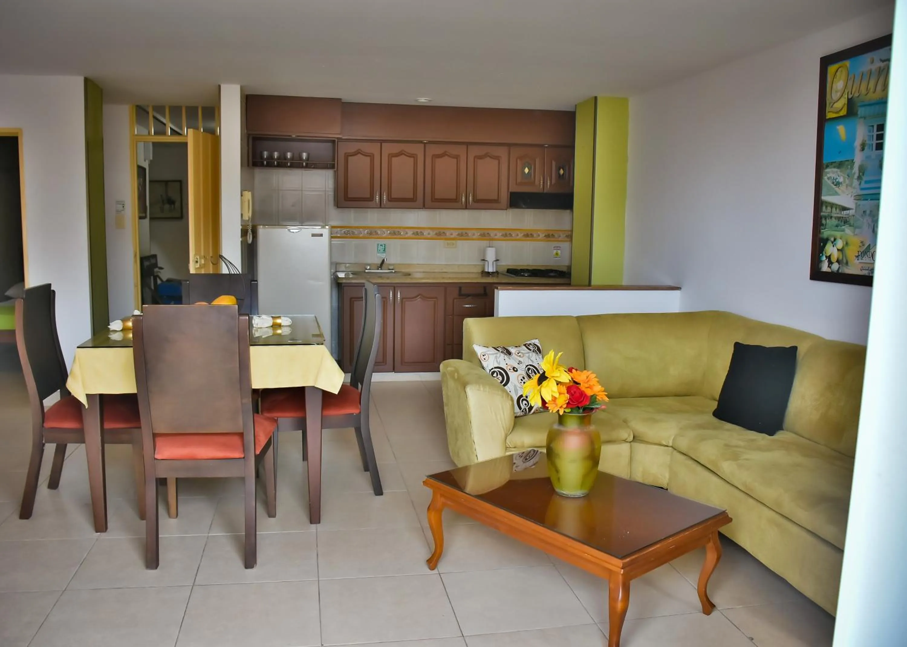 Kitchen or kitchenette in Hotel La Terraza