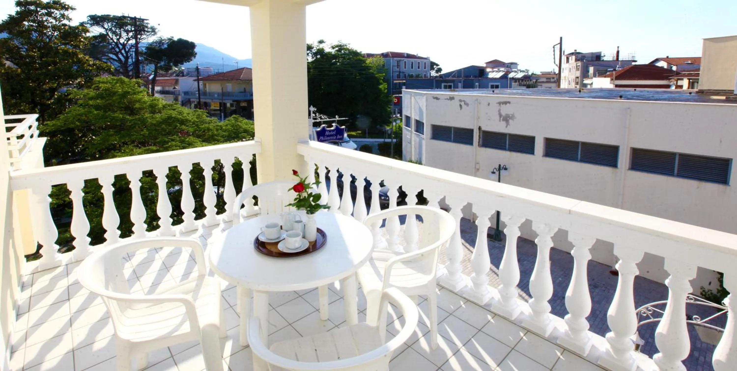 Balcony/Terrace in Philoxenia Inn