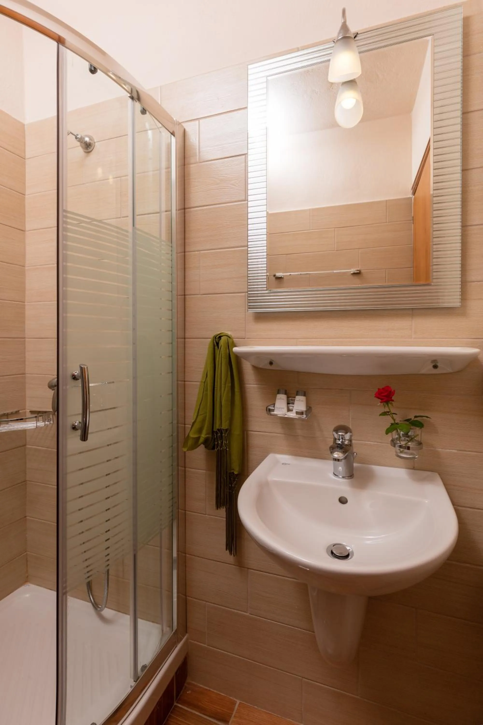 Shower in Philoxenia Inn