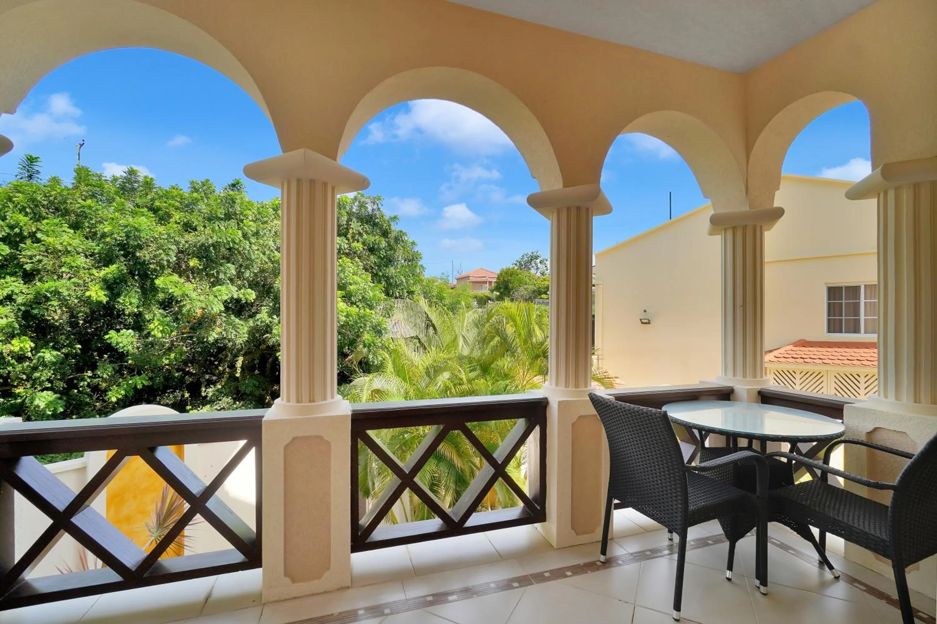 Patio in Mandela Court Suites Grenada