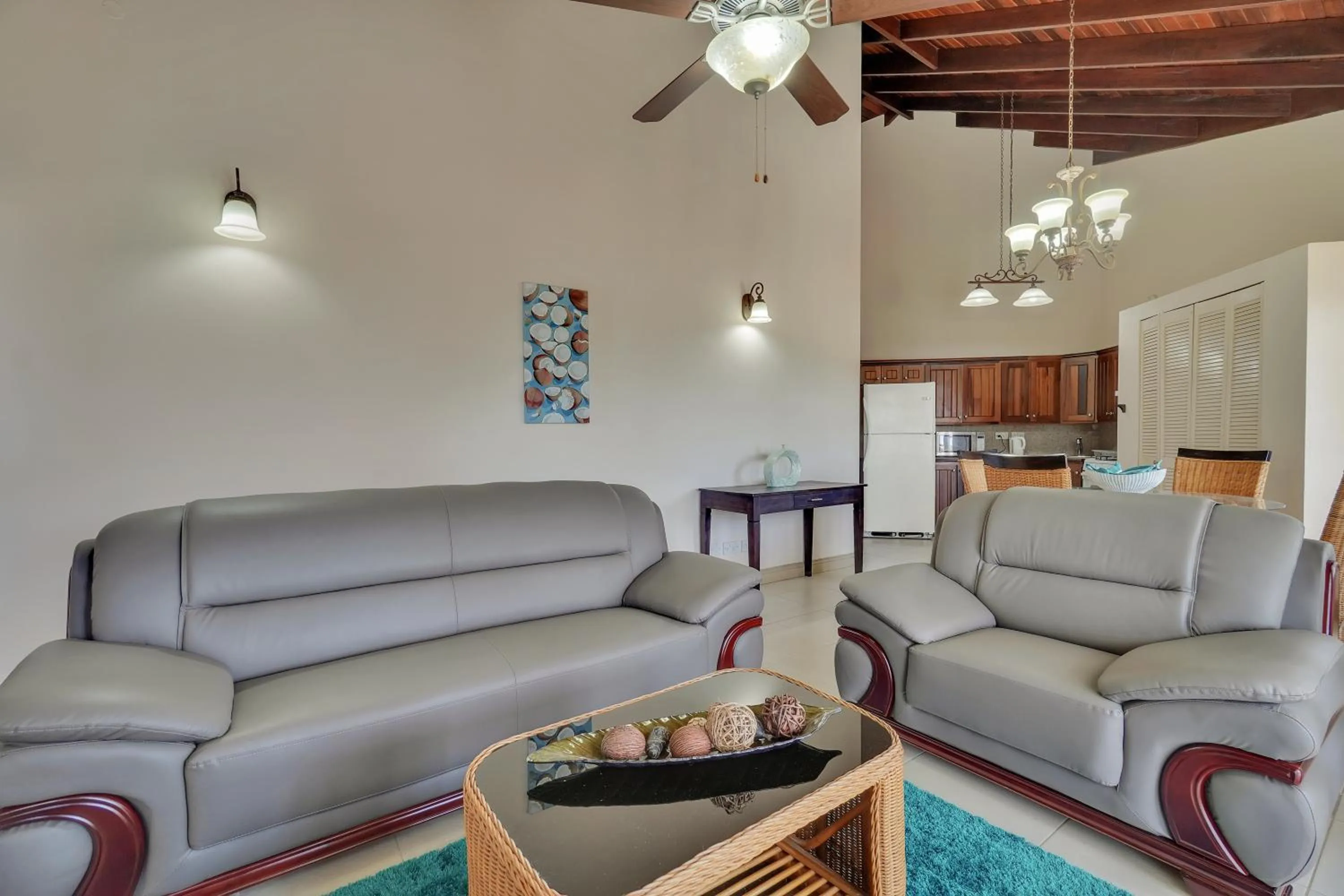 Living room in Mandela Court Suites Grenada