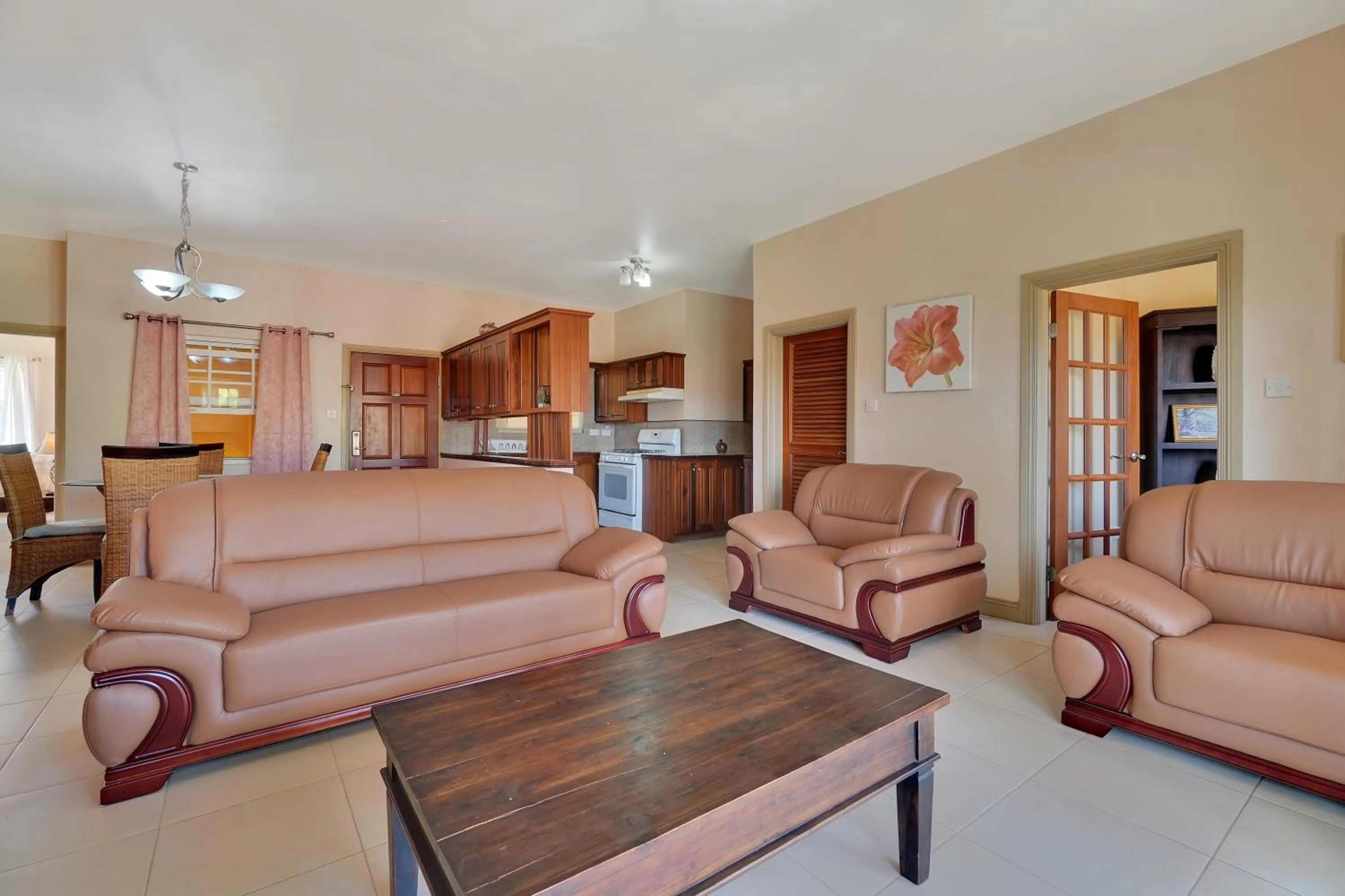Kitchen or kitchenette in Mandela Court Suites Grenada