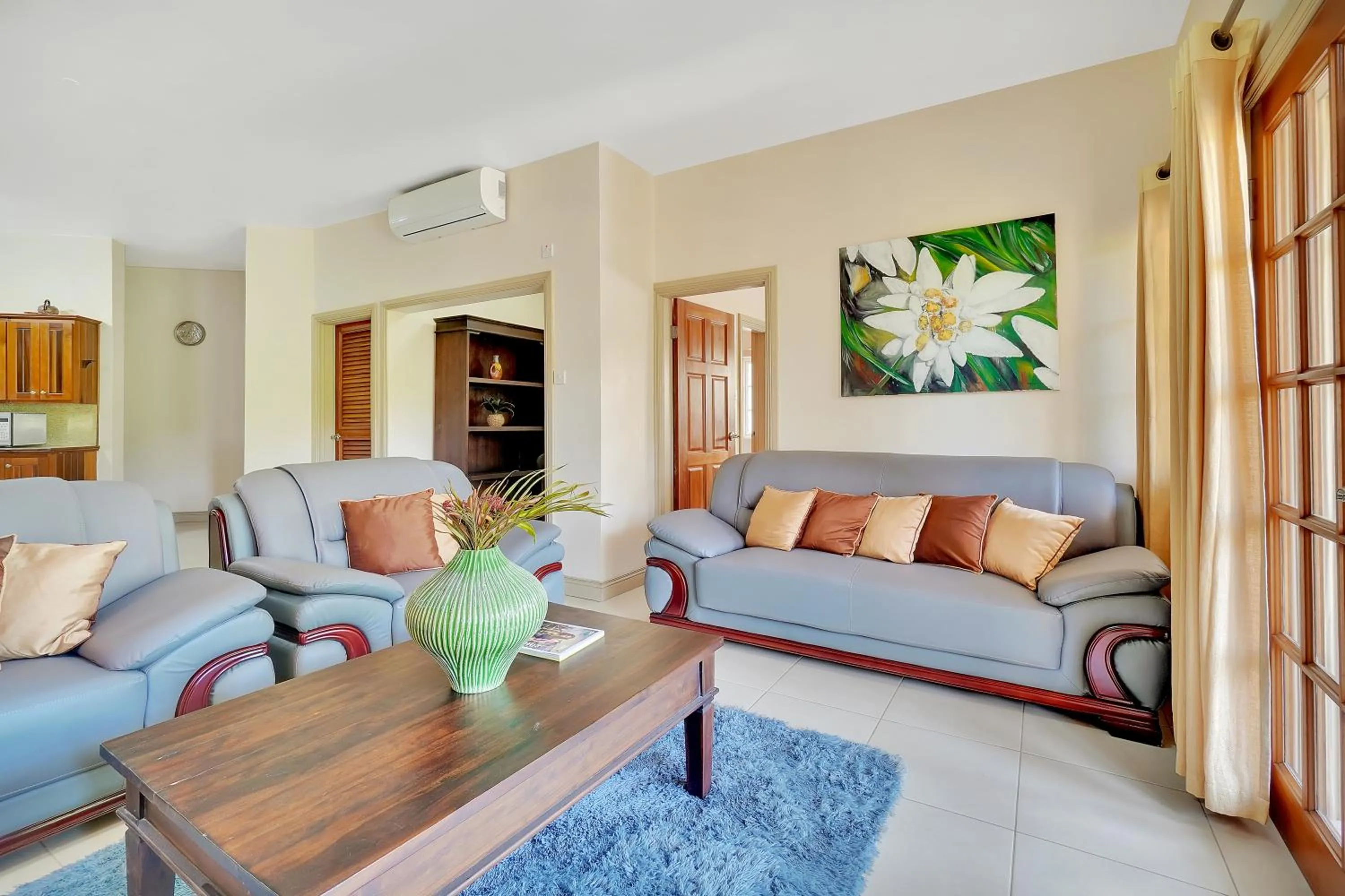 Living room in Mandela Court Suites Grenada