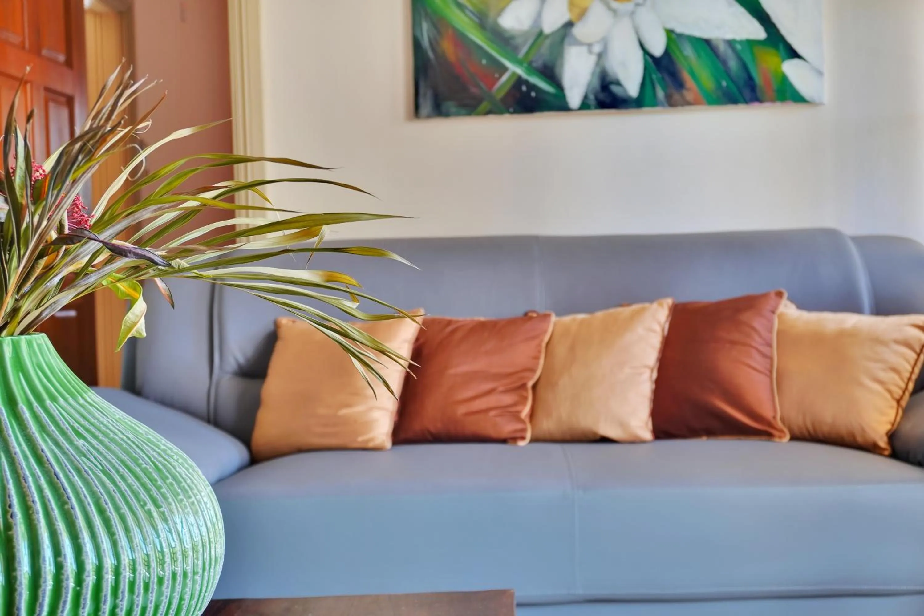 Living room in Mandela Court Suites Grenada