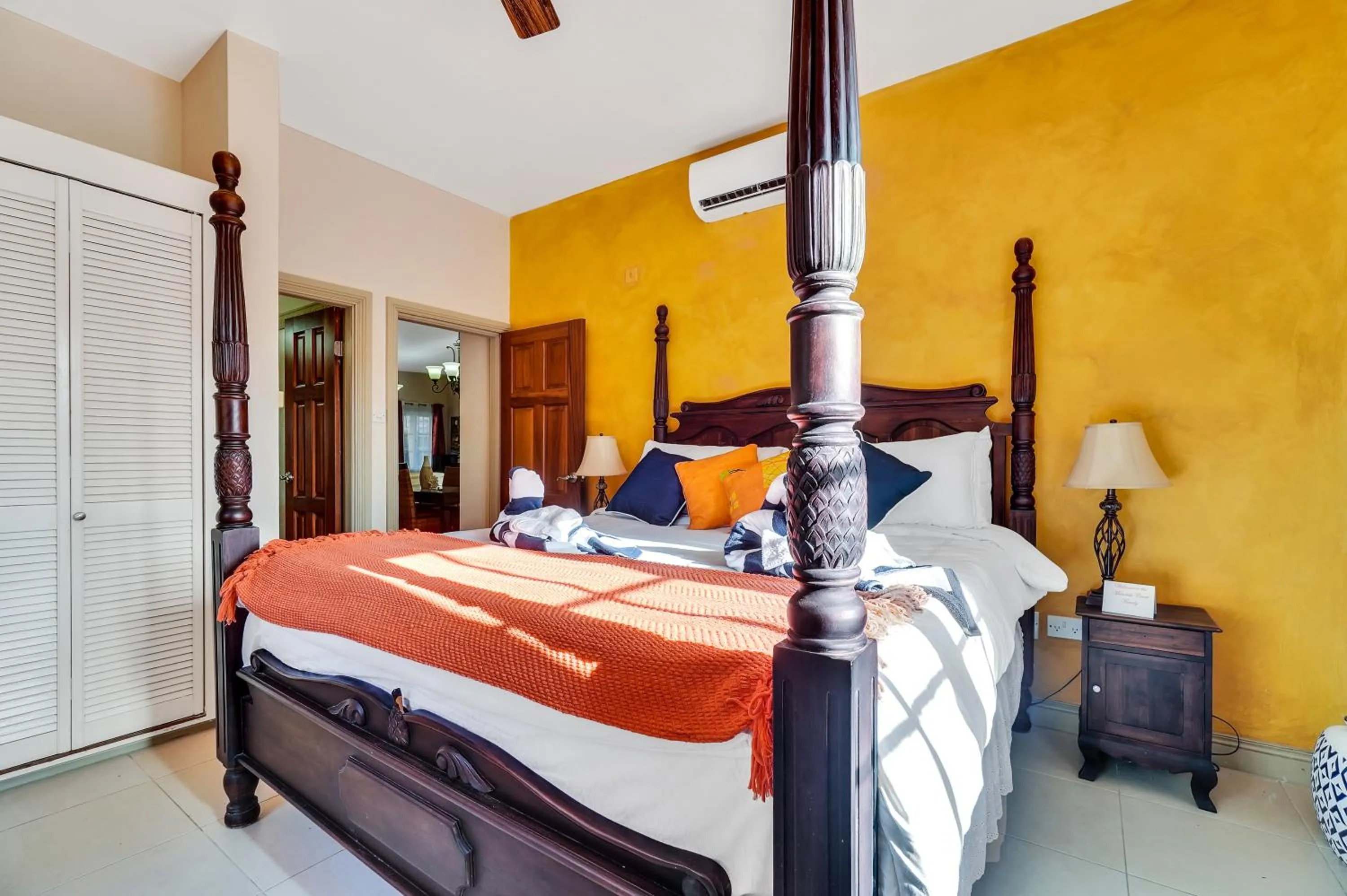 Bed in Mandela Court Suites Grenada