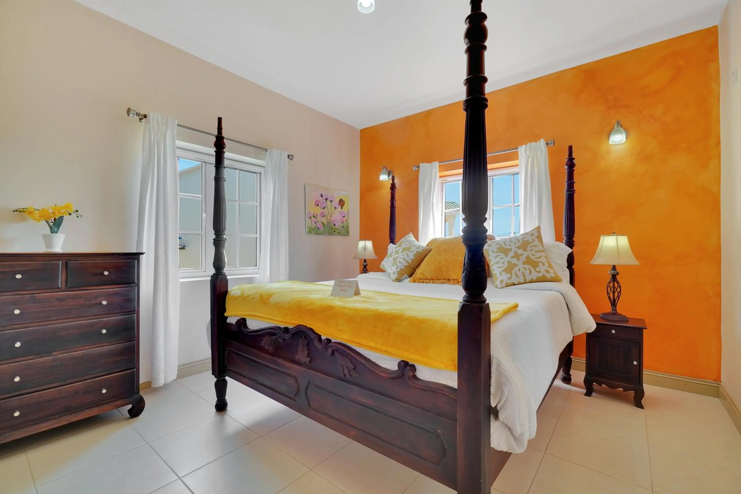 Bed in Mandela Court Suites Grenada