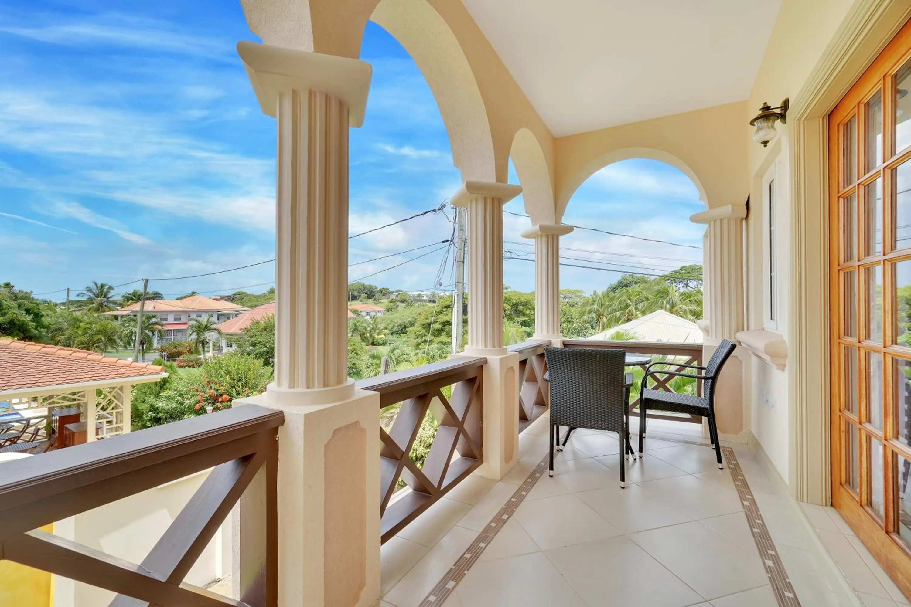 Patio in Mandela Court Suites Grenada