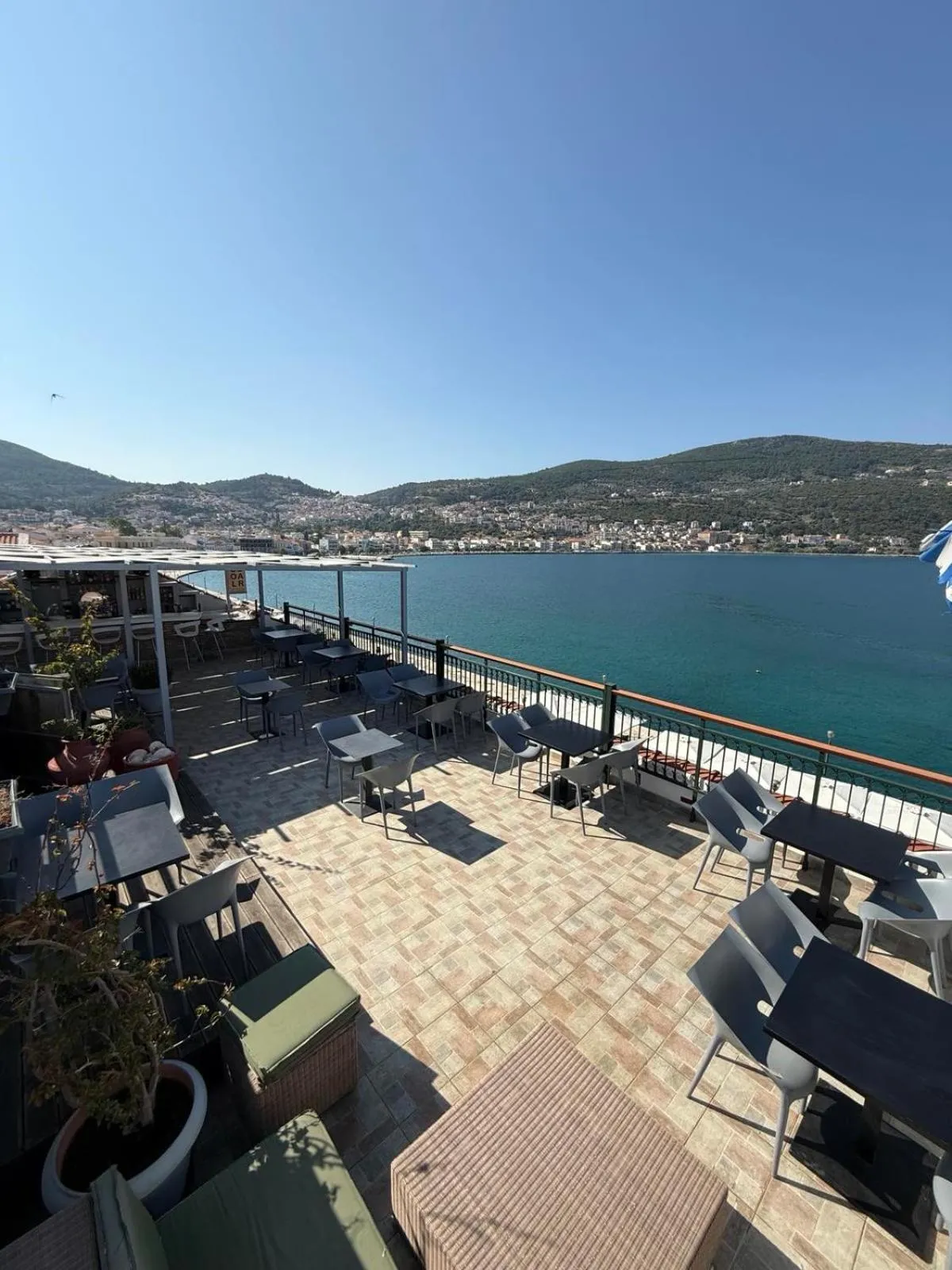 Pool view in Aeolis Hotel