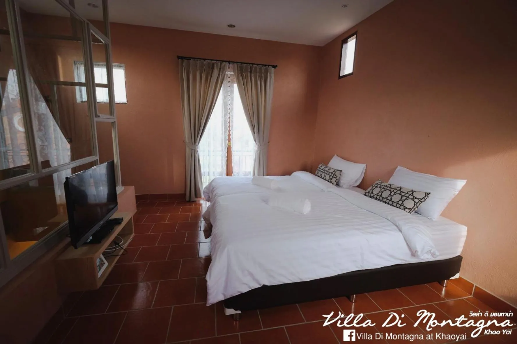 Bed in Villa Di Montagna at Khaoyai