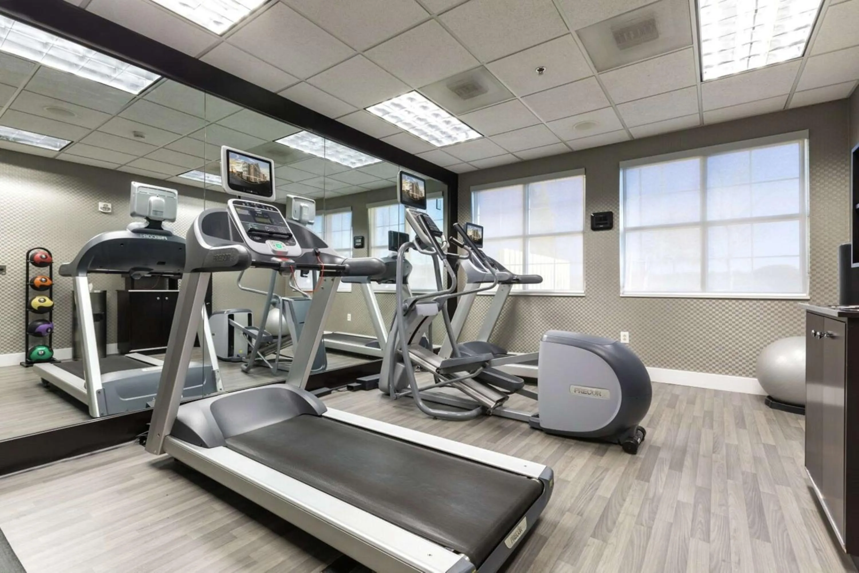 Fitness centre/facilities in Homewood Suites by Hilton at Carolina Point - Greenville
