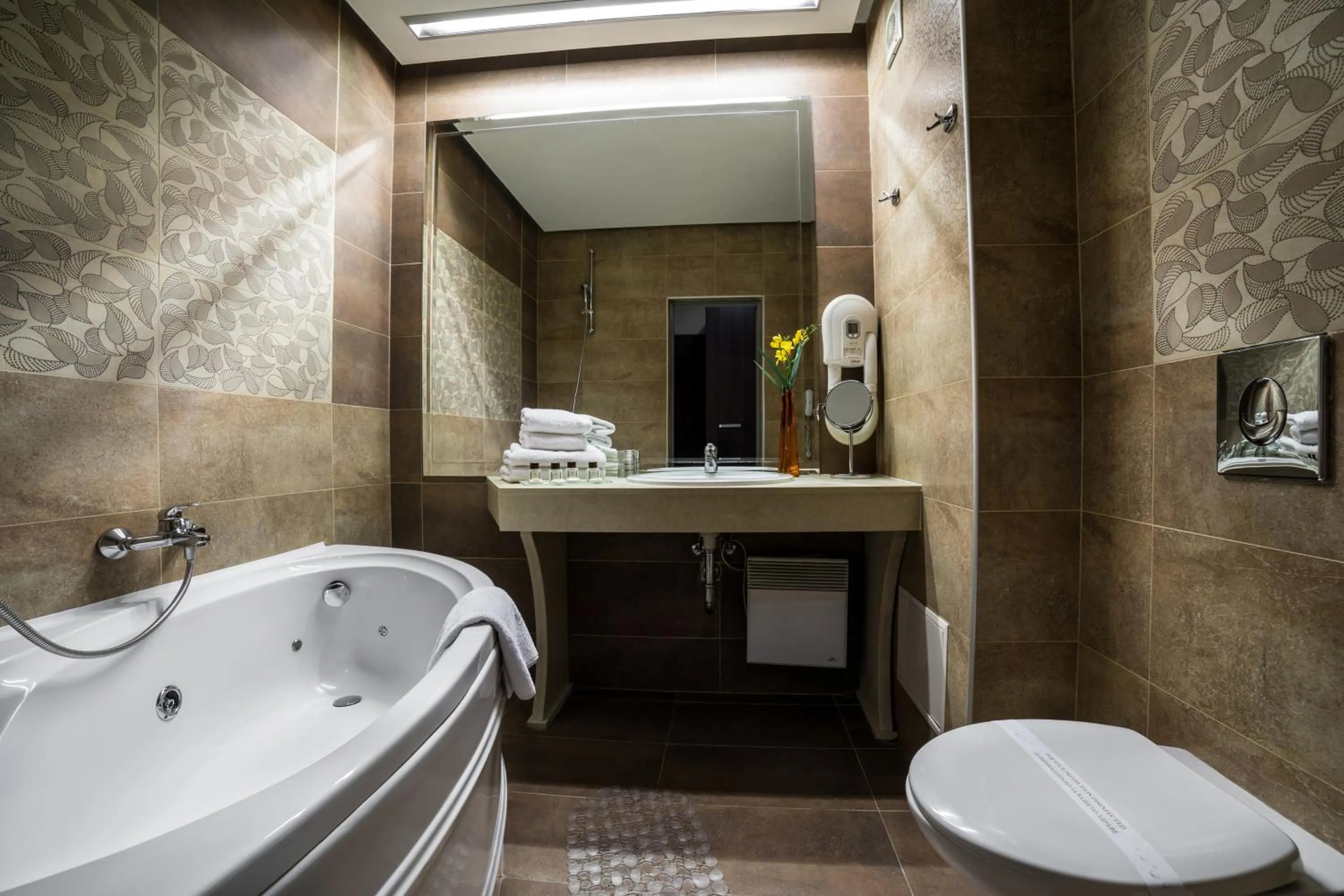 Bathroom in Business Hotel Plovdiv - Central Location