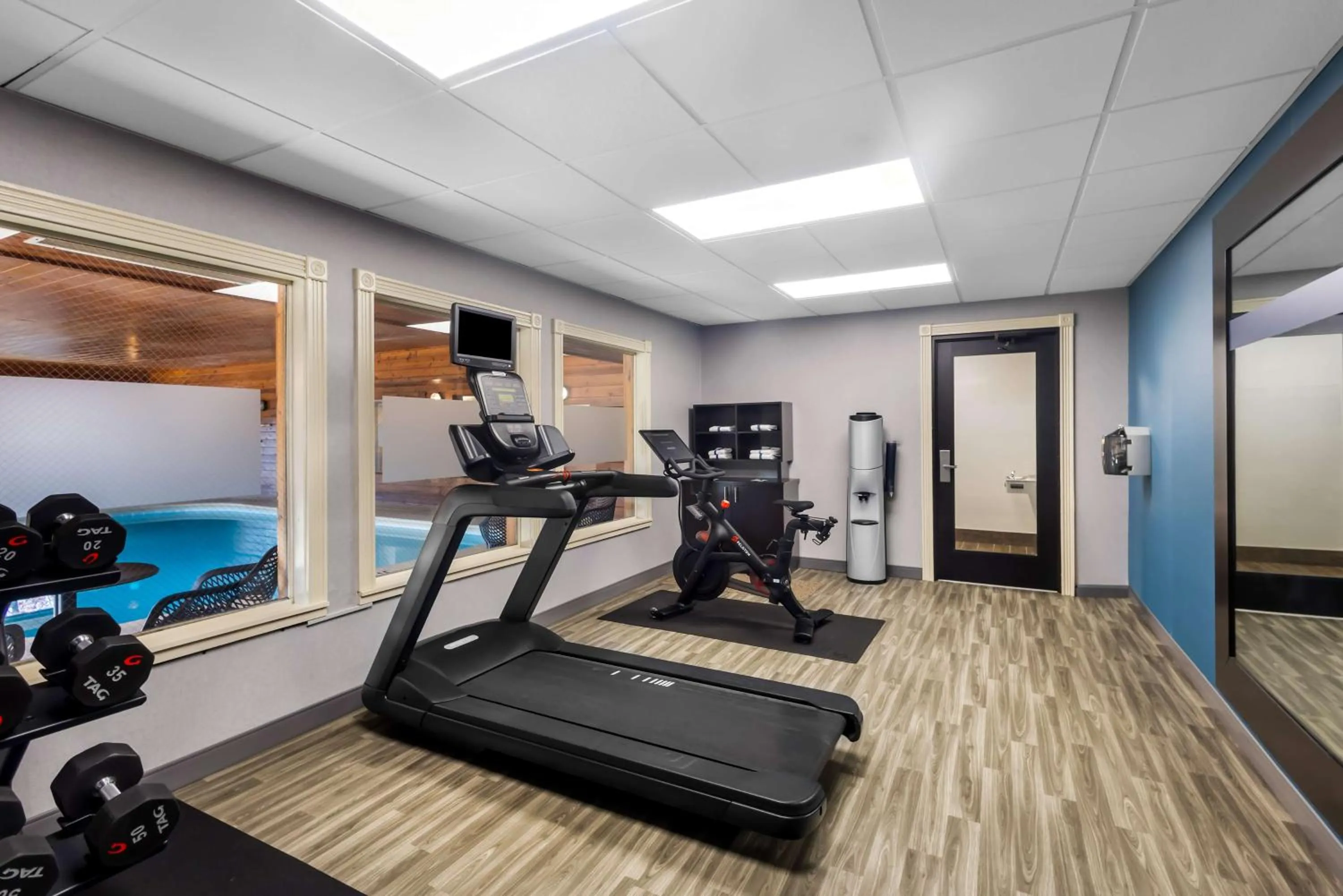 Fitness centre/facilities in Hampton Inn Marion
