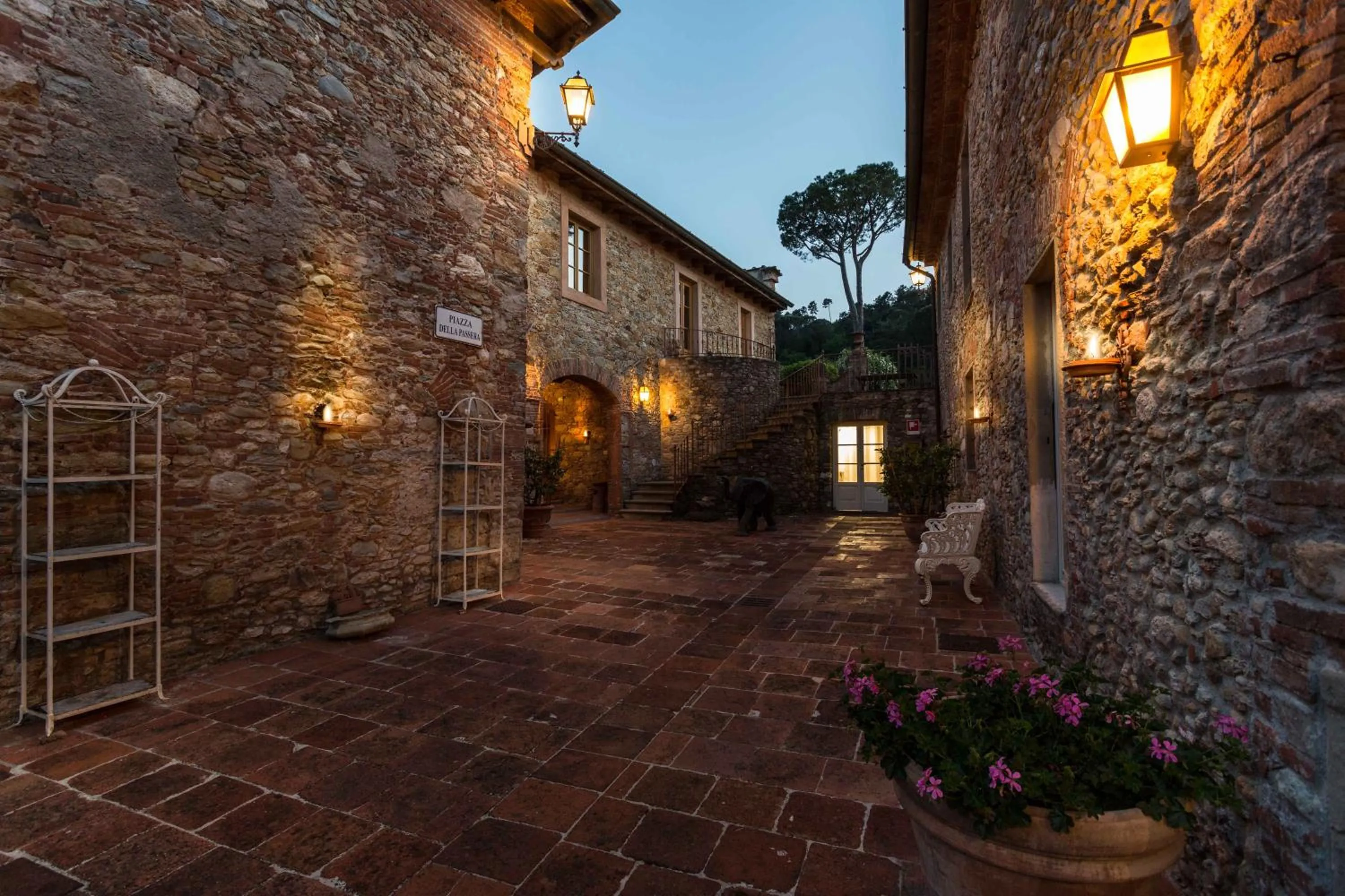 Patio in Coselli 's Collection. Luxury Villas Rental