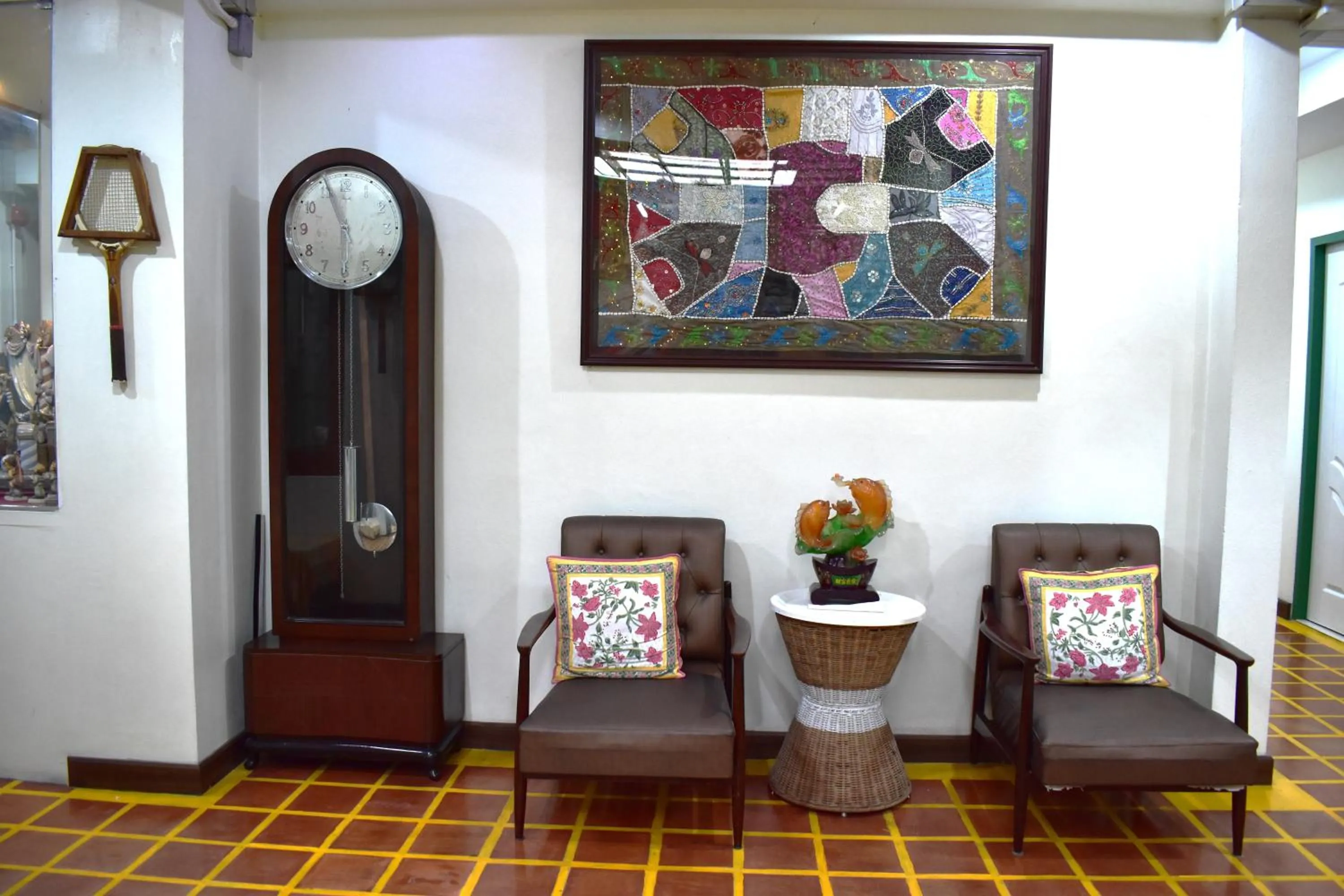 Seating area in Greenery Hostel