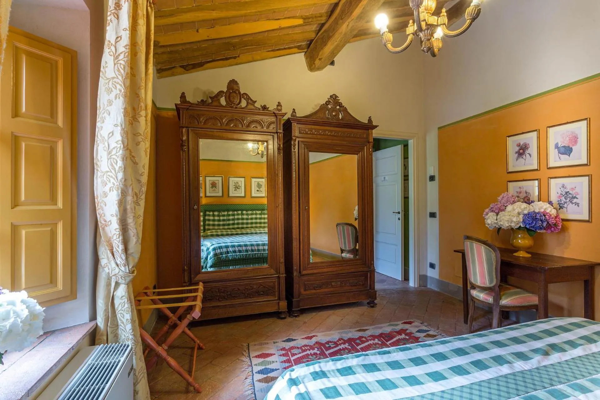 Bed in Coselli's luxury Villas