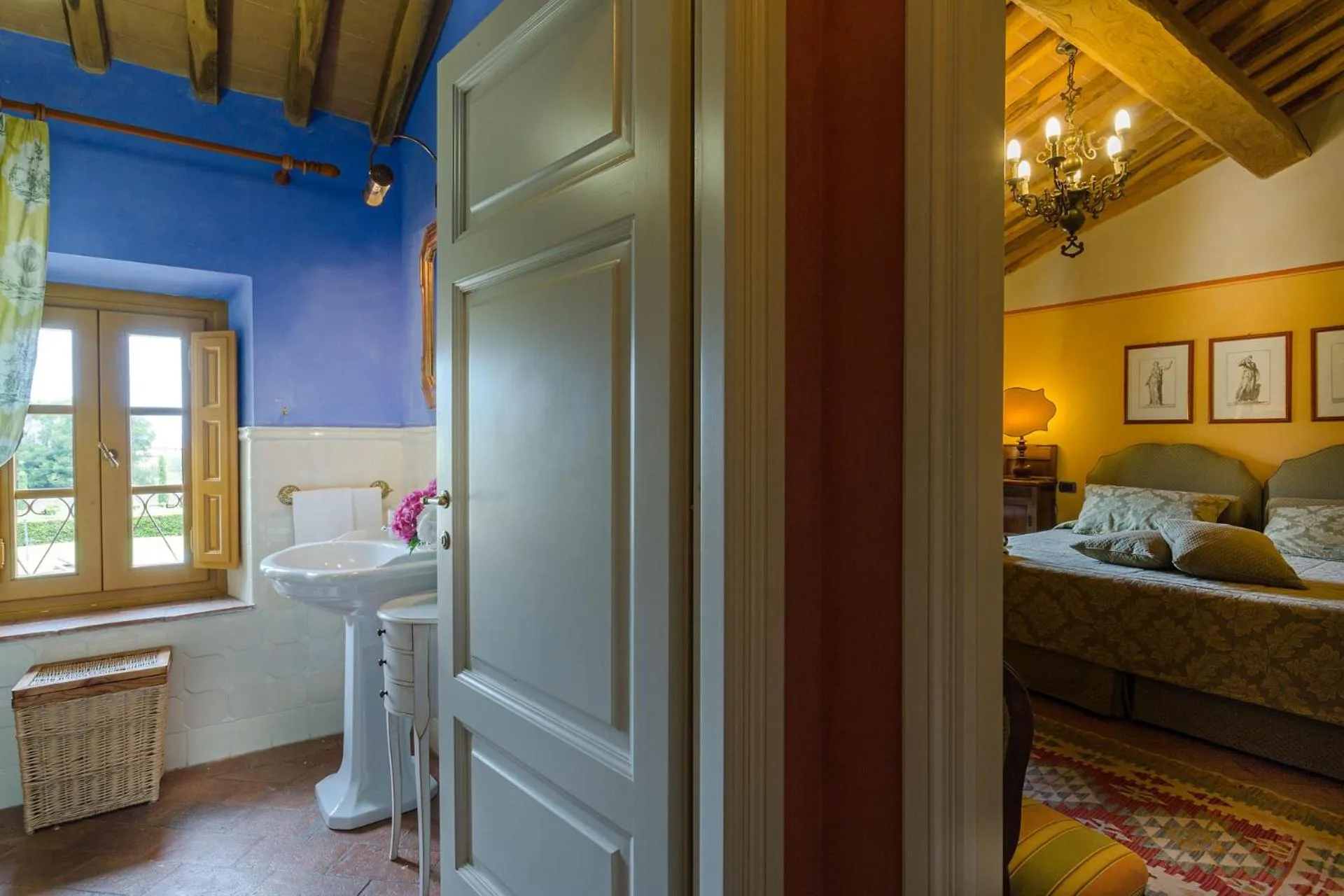 Bed in Coselli's luxury Villas