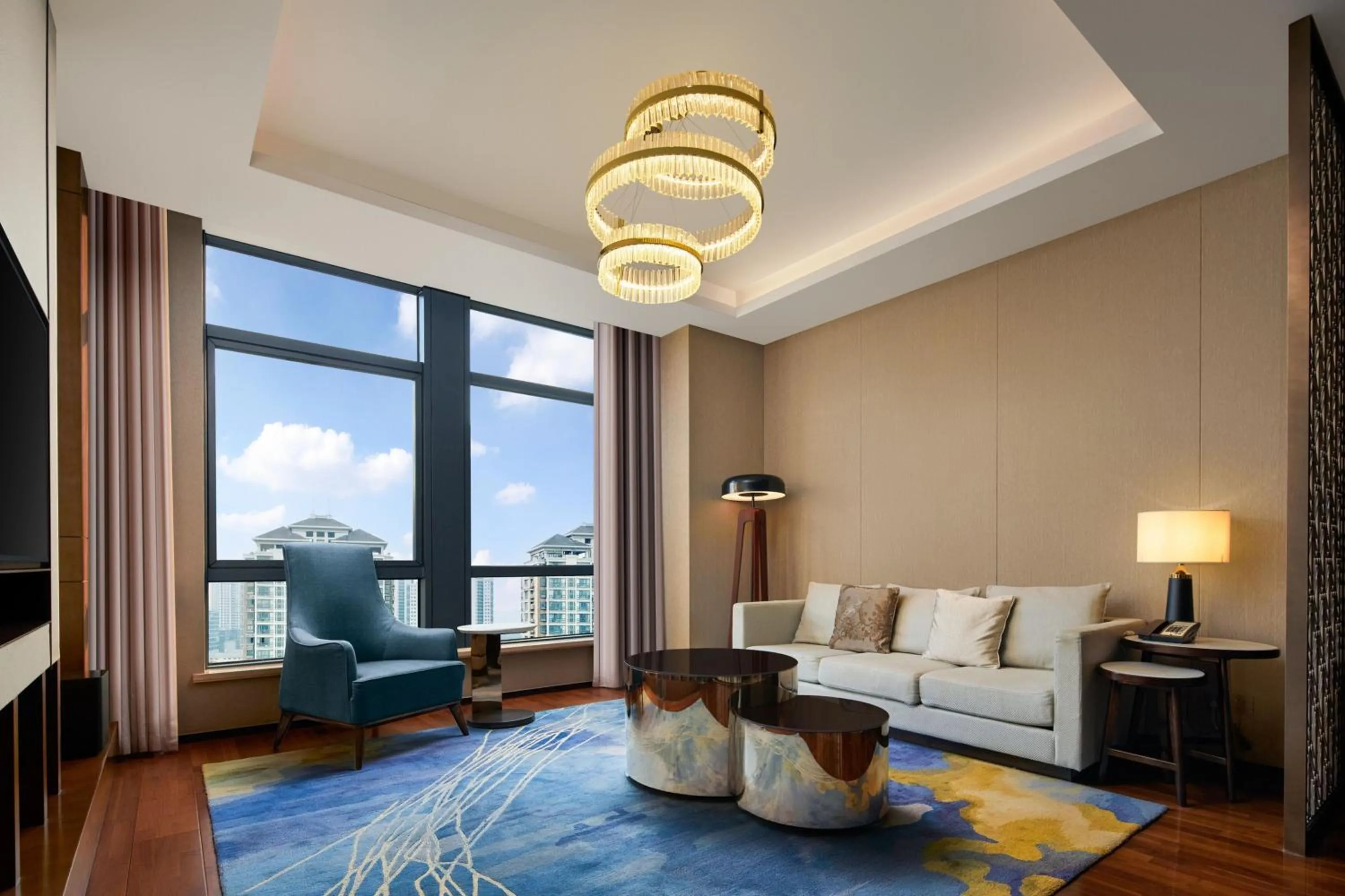 Living room in Grand New Century Hotel, Hangzhou Boao, A Tribute Portfolio Hotel