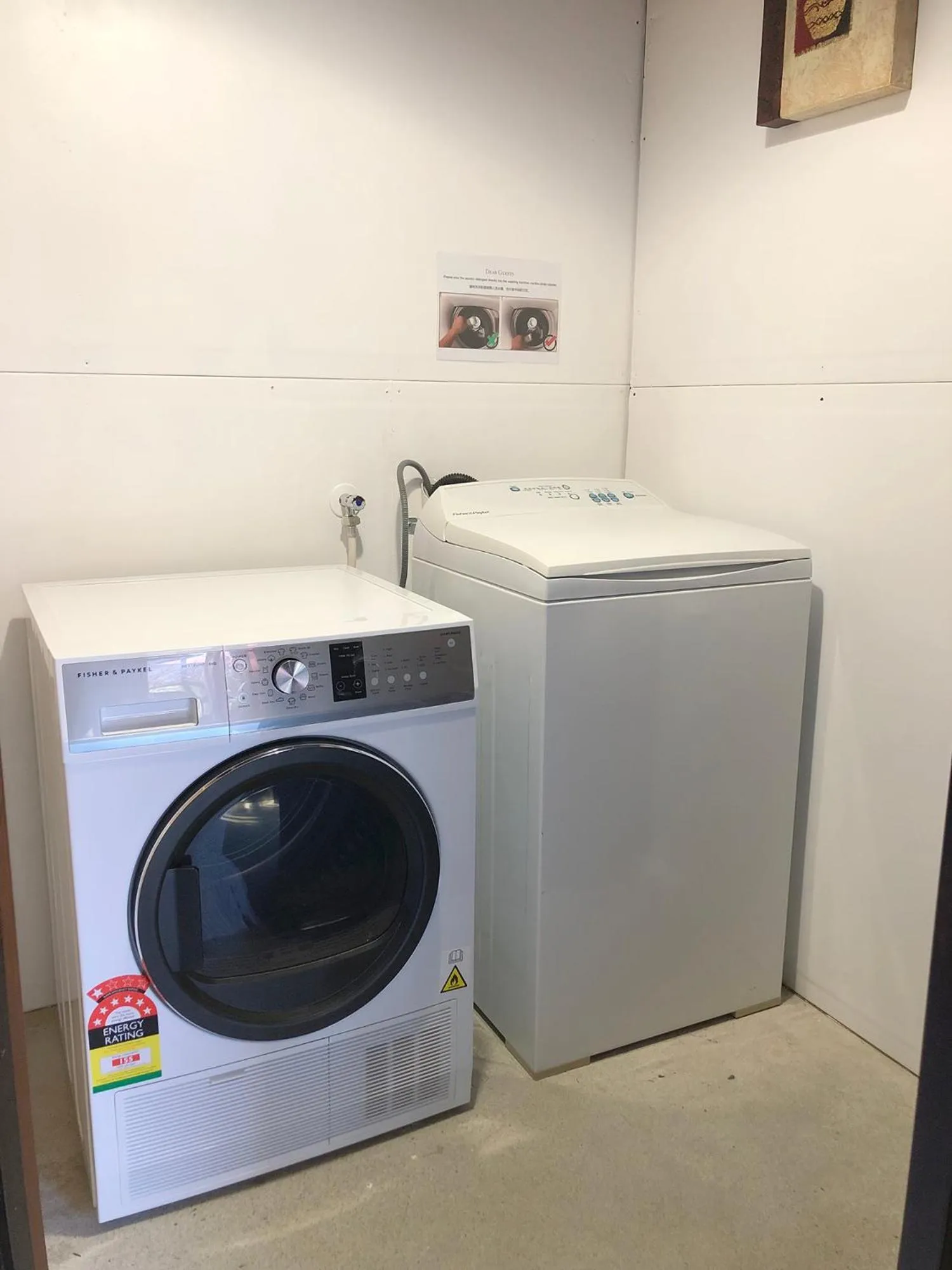 washing machine in Alpine View Lodge