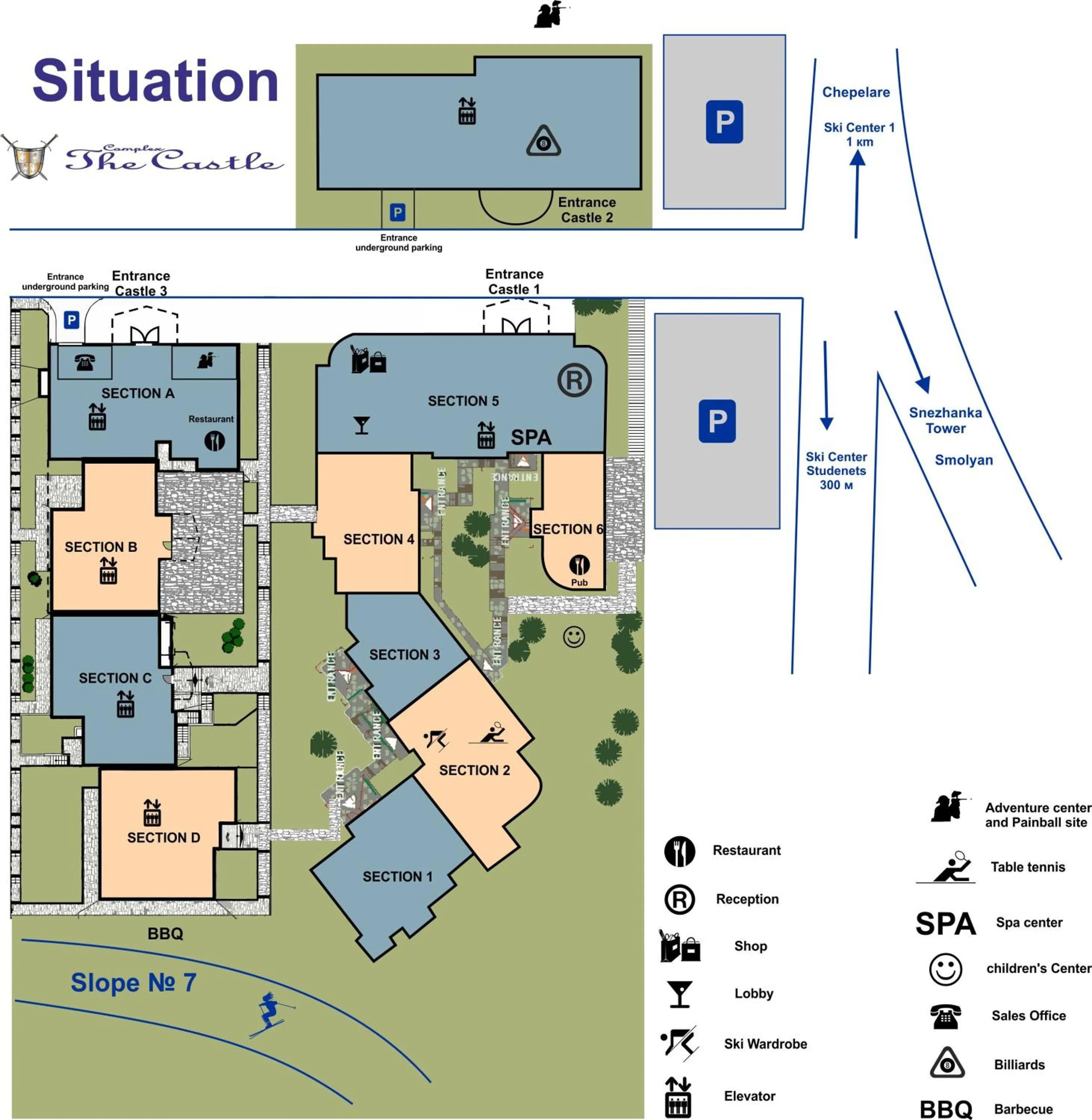 Floor plan in The Castle Complex