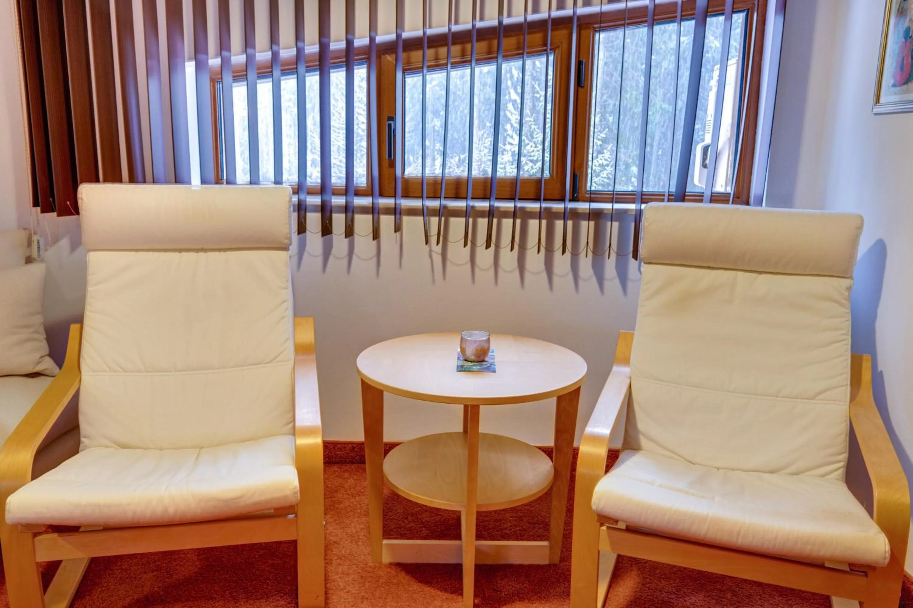 Seating area in The Castle Complex