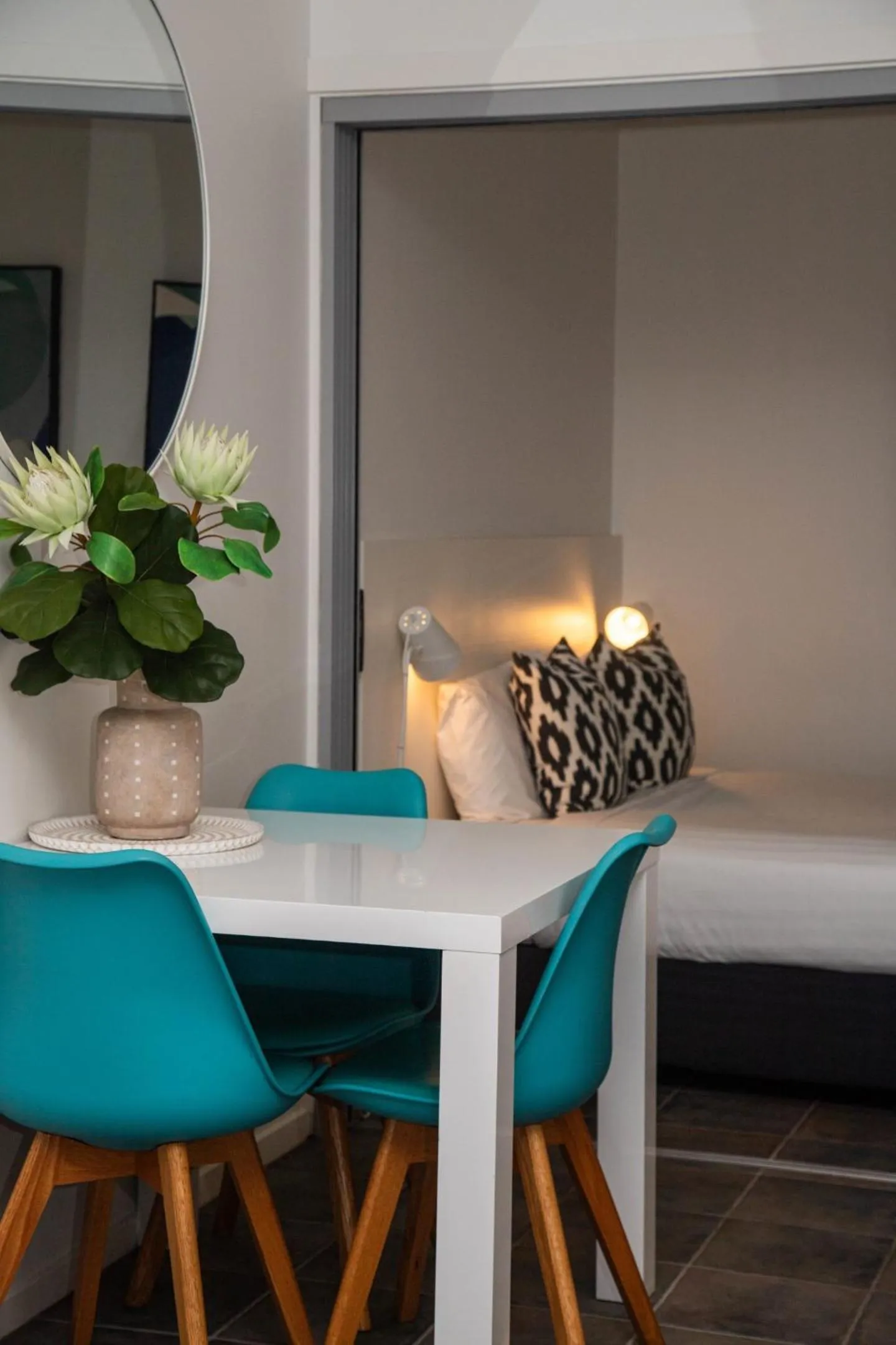 Dining area in Lennox Holiday Apartments
