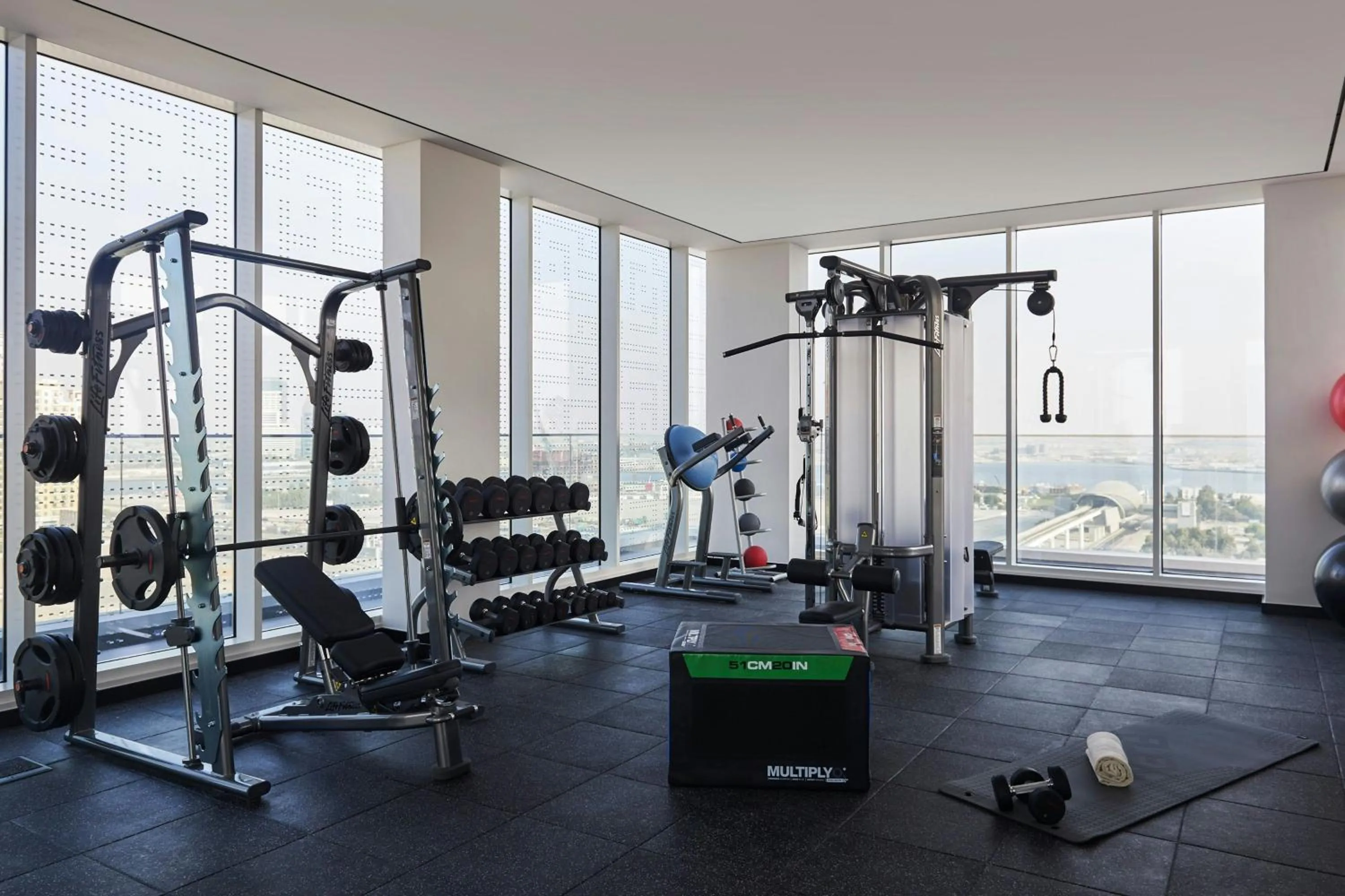 Fitness centre/facilities in FORM Hotel Al Jaddaf, Dubai, a Member of Design Hotels