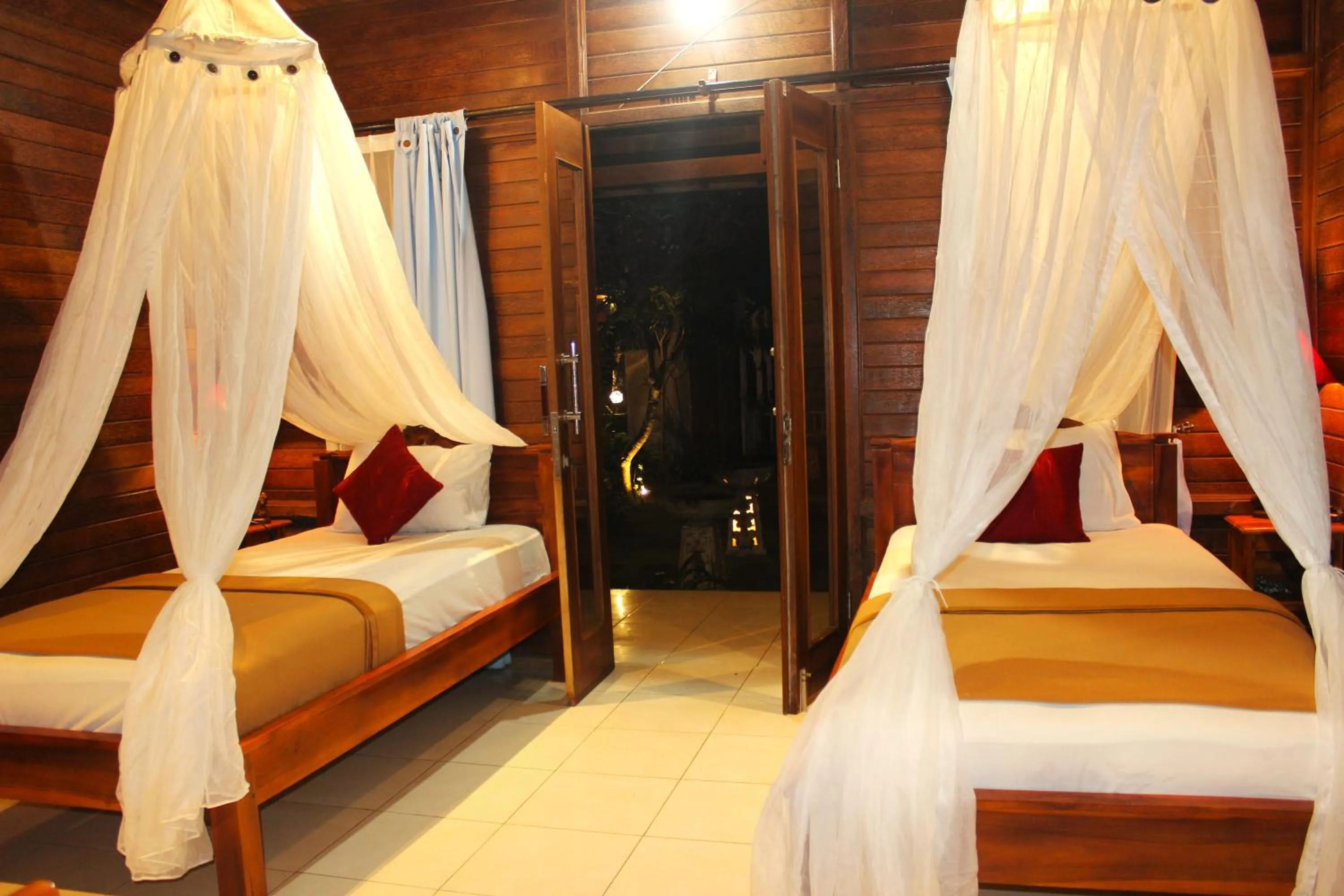 Bed in Boga Segara Villa And Resto