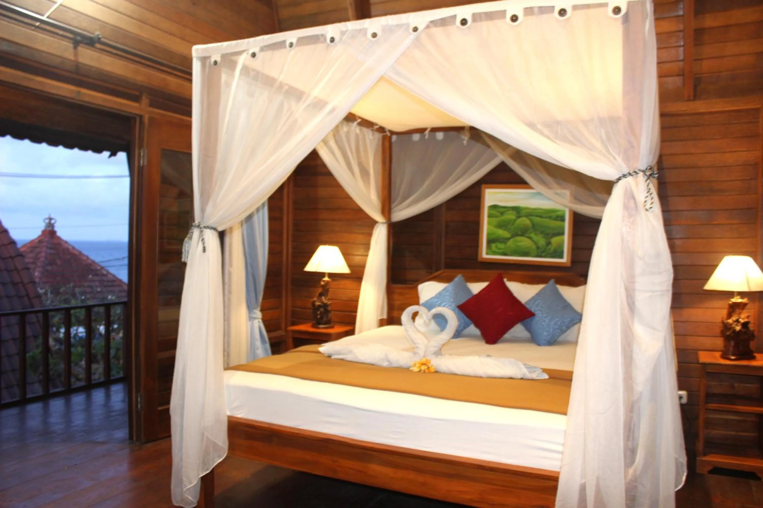 Bed in Boga Segara Villa And Resto