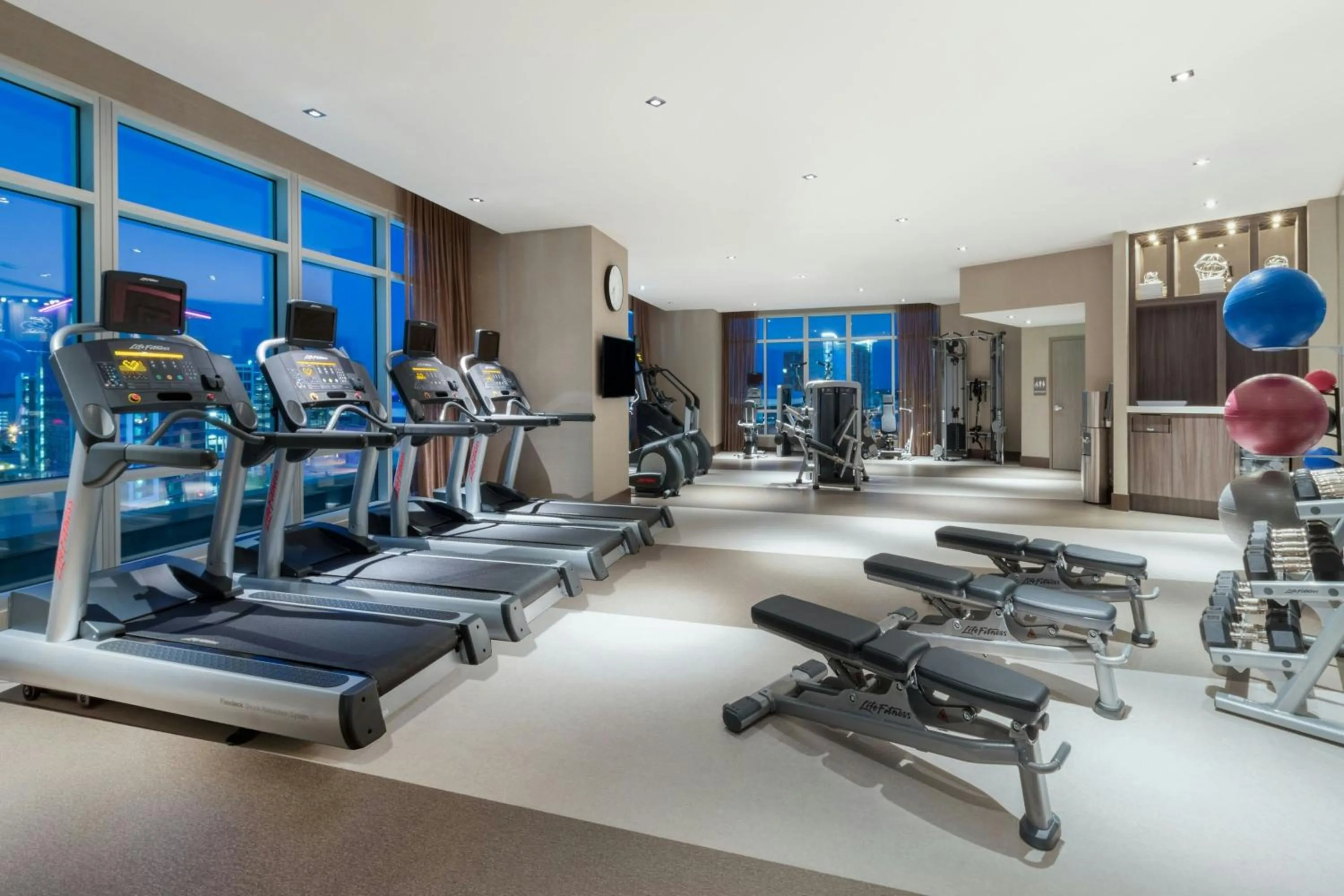 Fitness centre/facilities in AC Hotel by Marriott Charlotte City Center