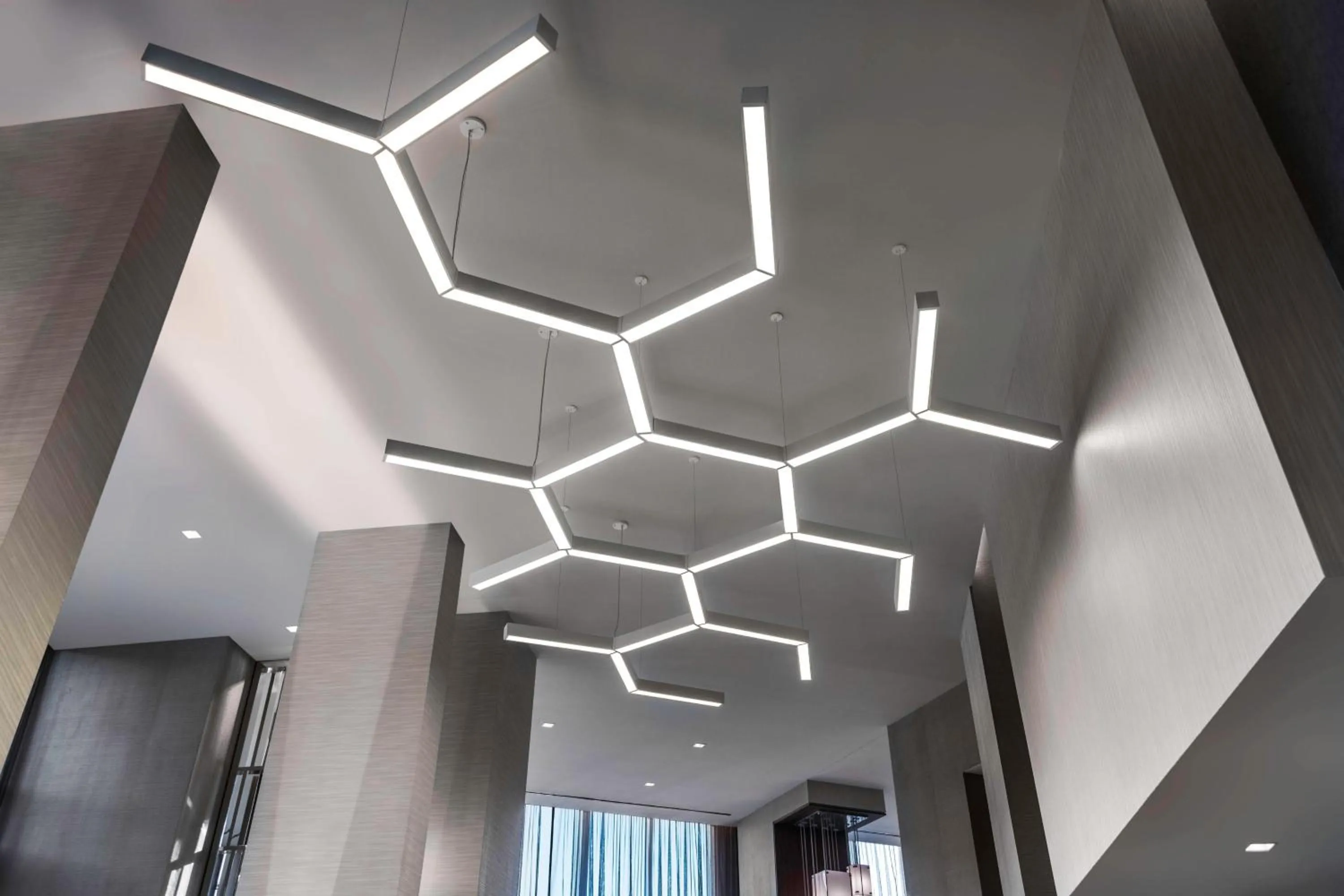 Lobby or reception in AC Hotel by Marriott Charlotte City Center