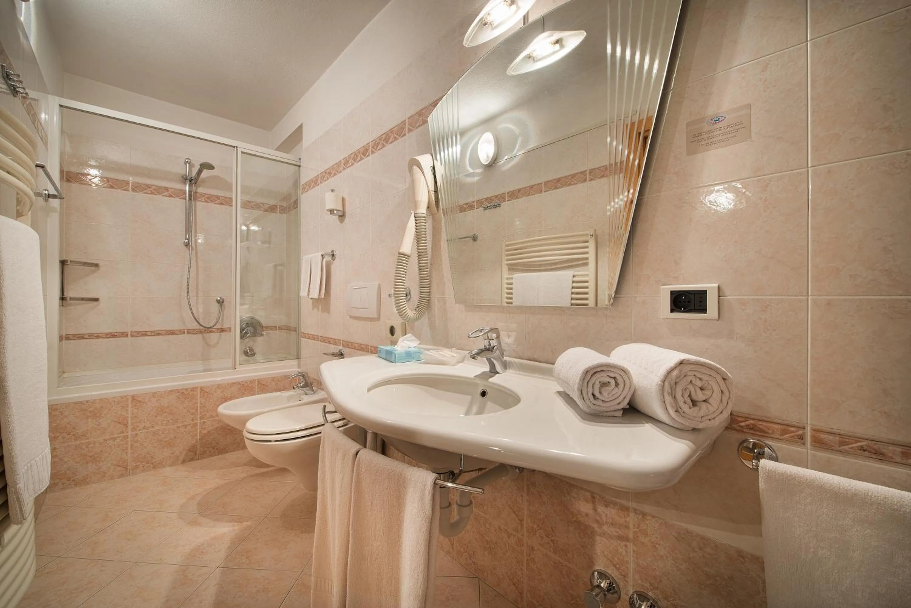 Shower in Hotel Valtellina