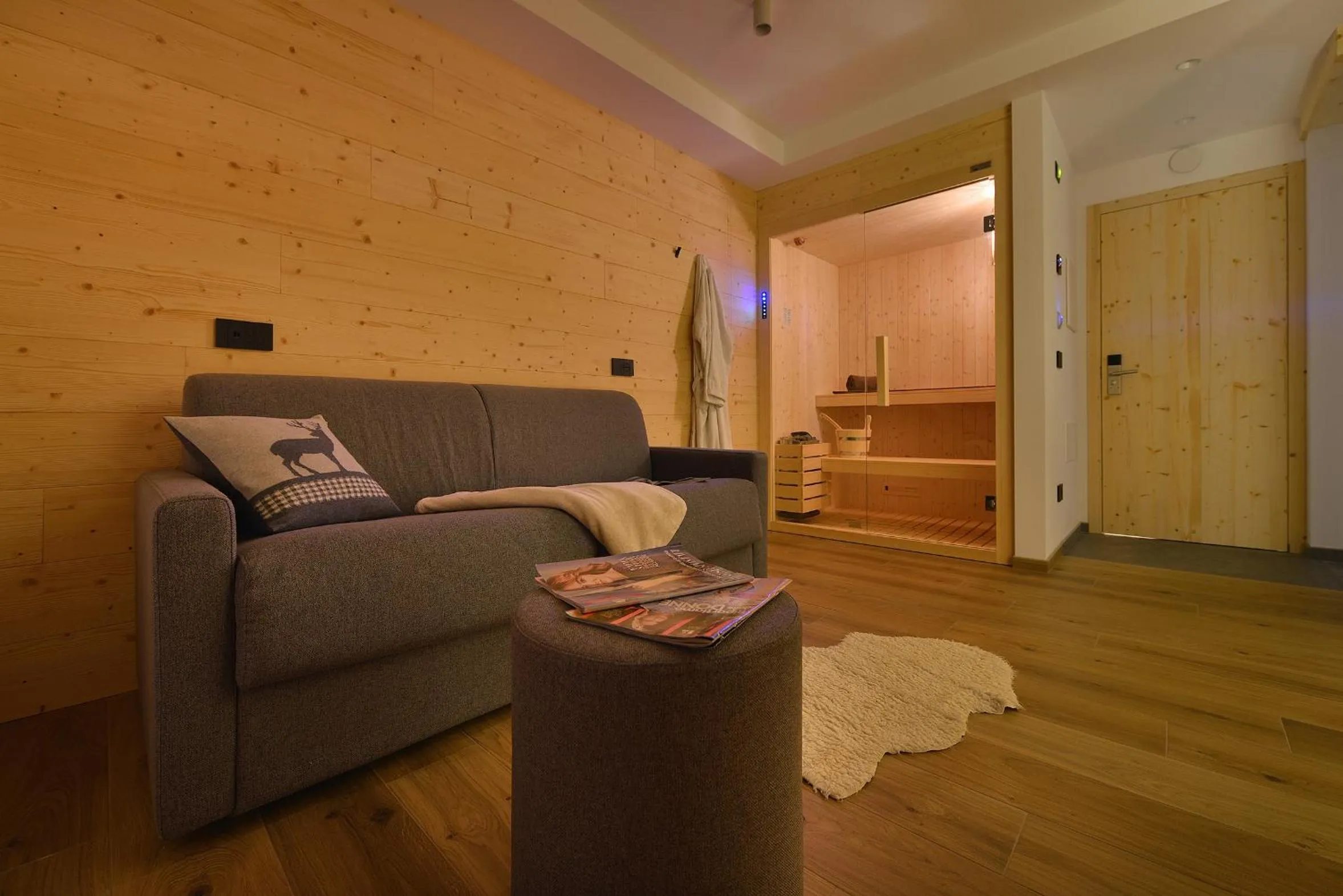 Sauna in Hotel Valtellina