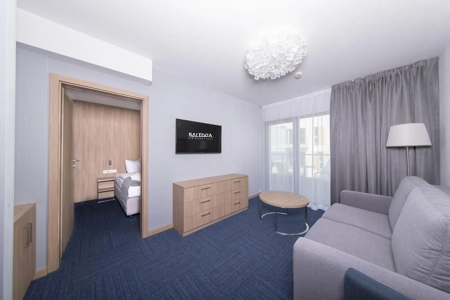 Living room, Bed in Baltivia Sea Resort