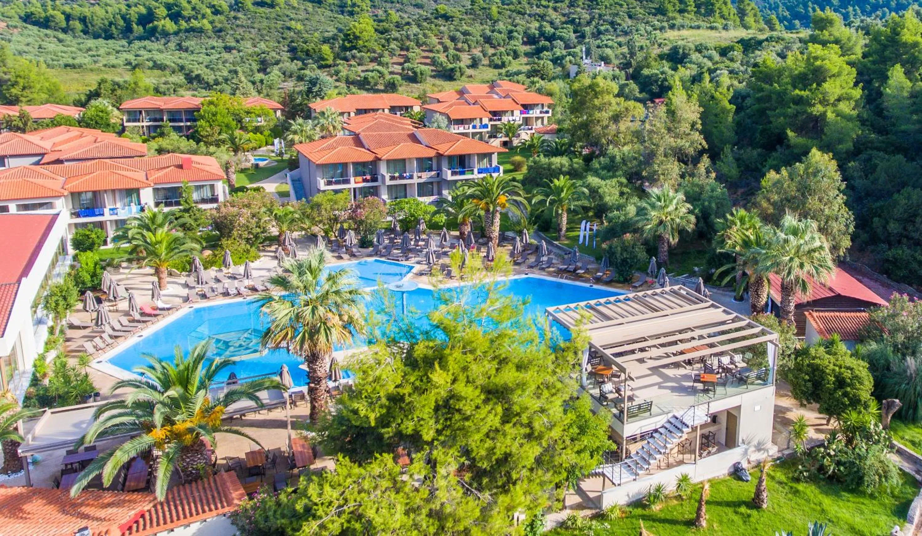 Bird's eye view in Poseidon Hotel Sea Resort