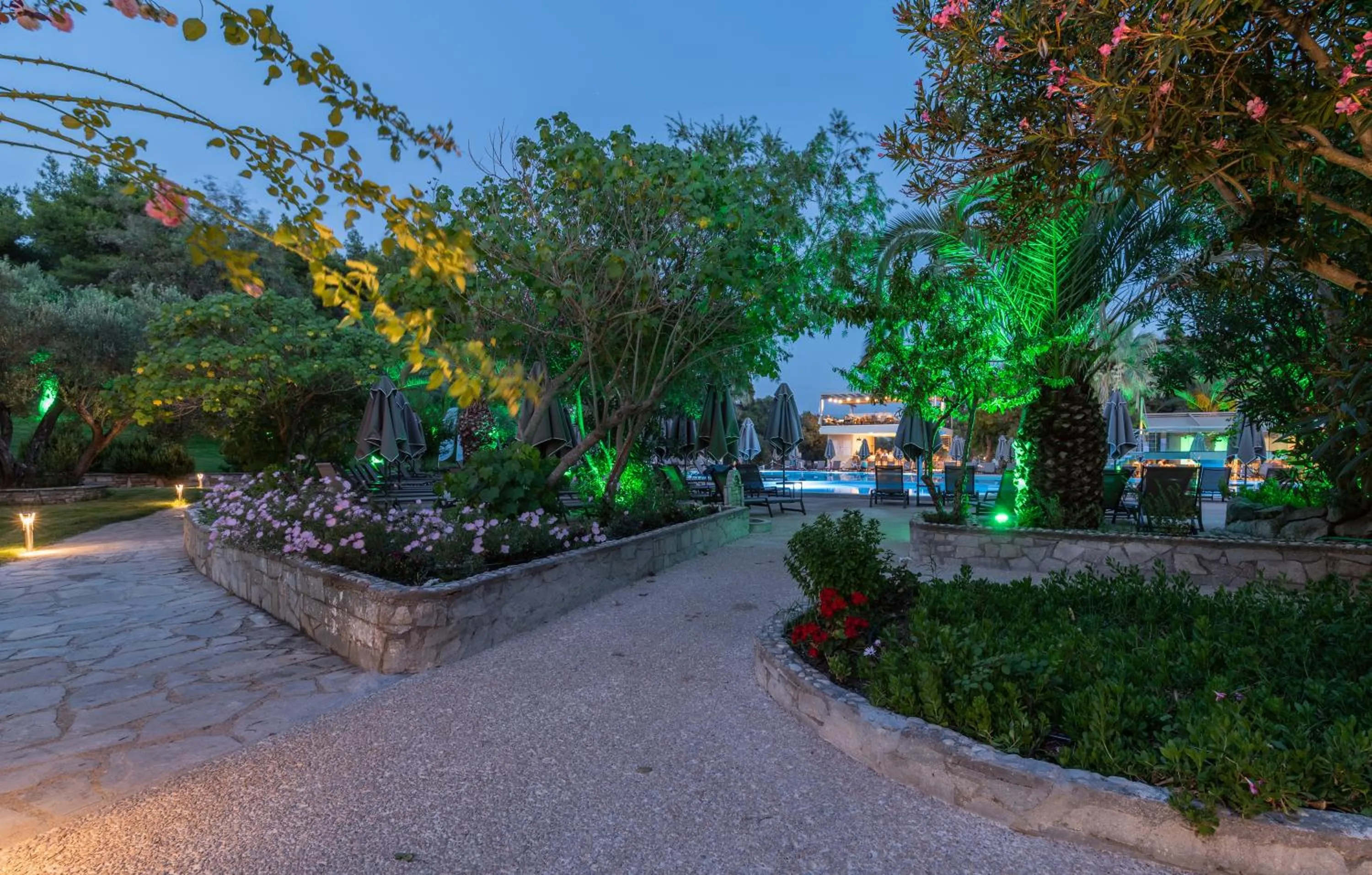 Garden in Poseidon Hotel Sea Resort