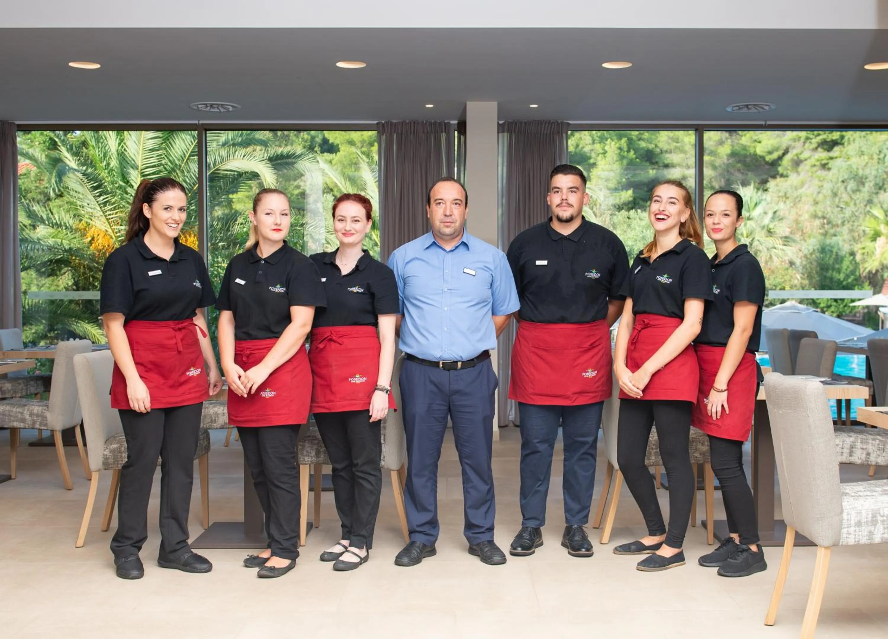 Staff in Poseidon Hotel Sea Resort