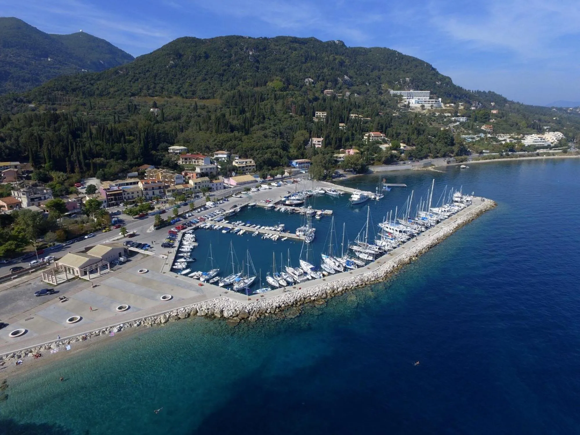 Bird's eye view in Eros Beach Hotel