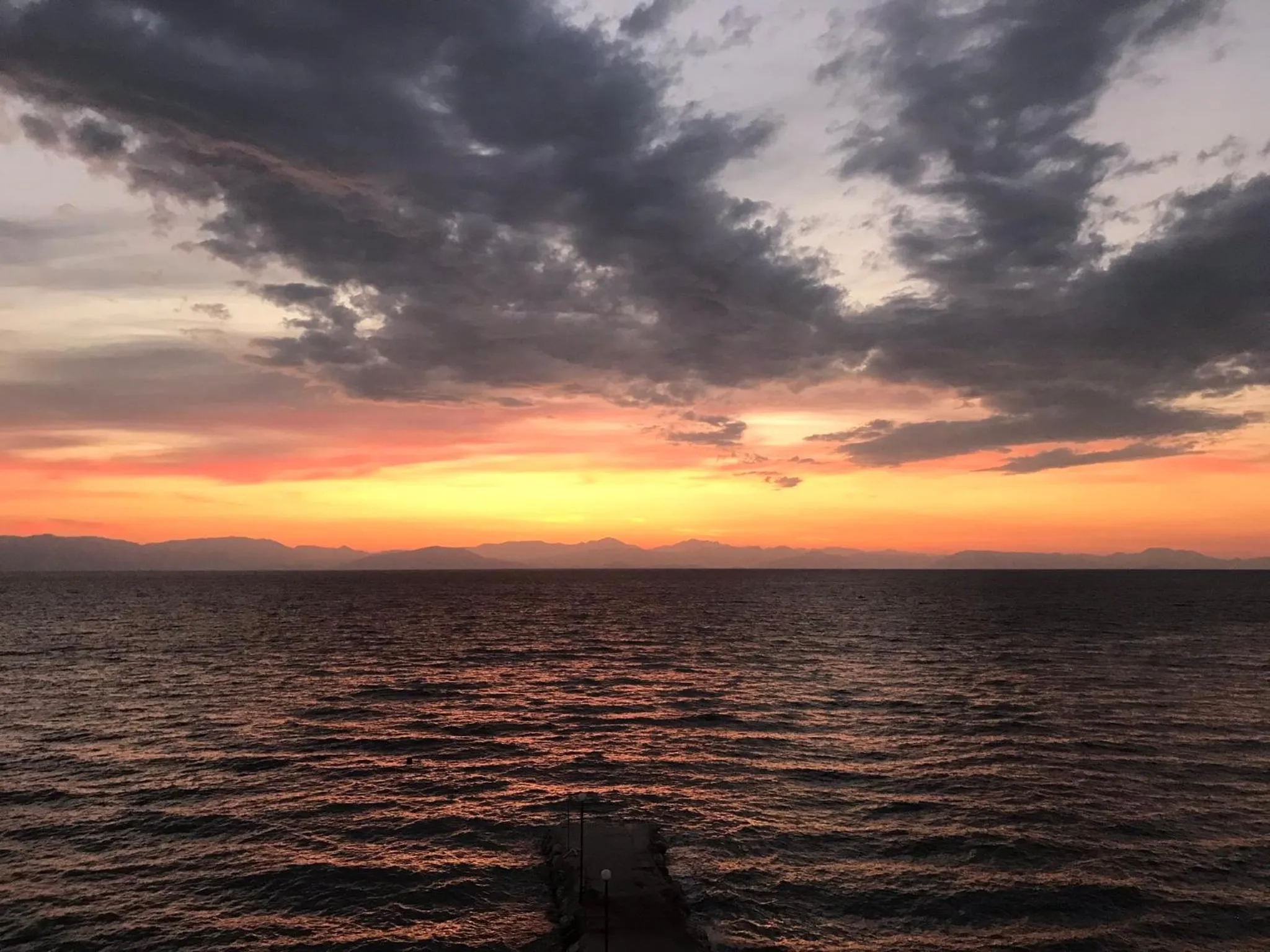 Sunrise in Eros Beach Hotel