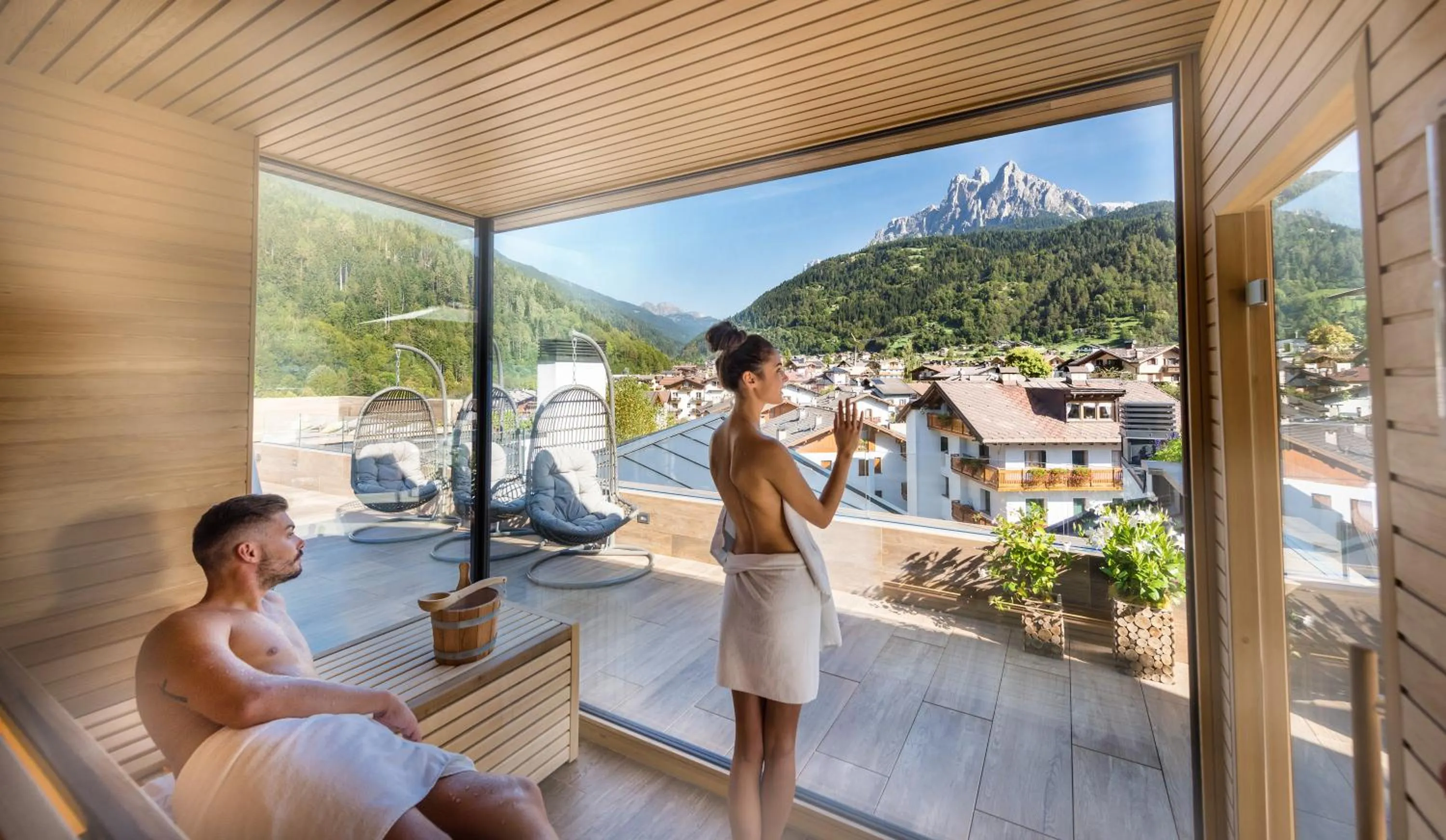 Sauna in Brunet - The Dolomites Resort