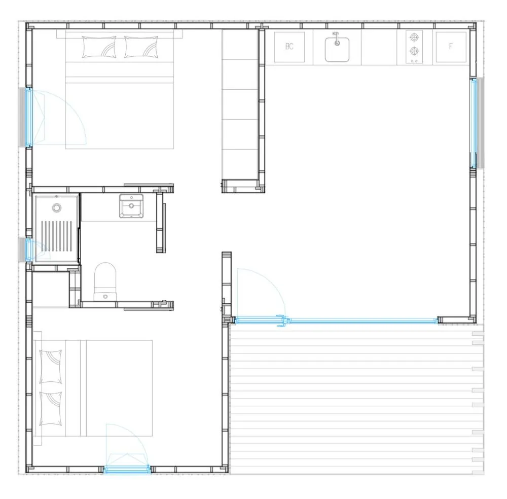 Floor plan in Azen Cool House
