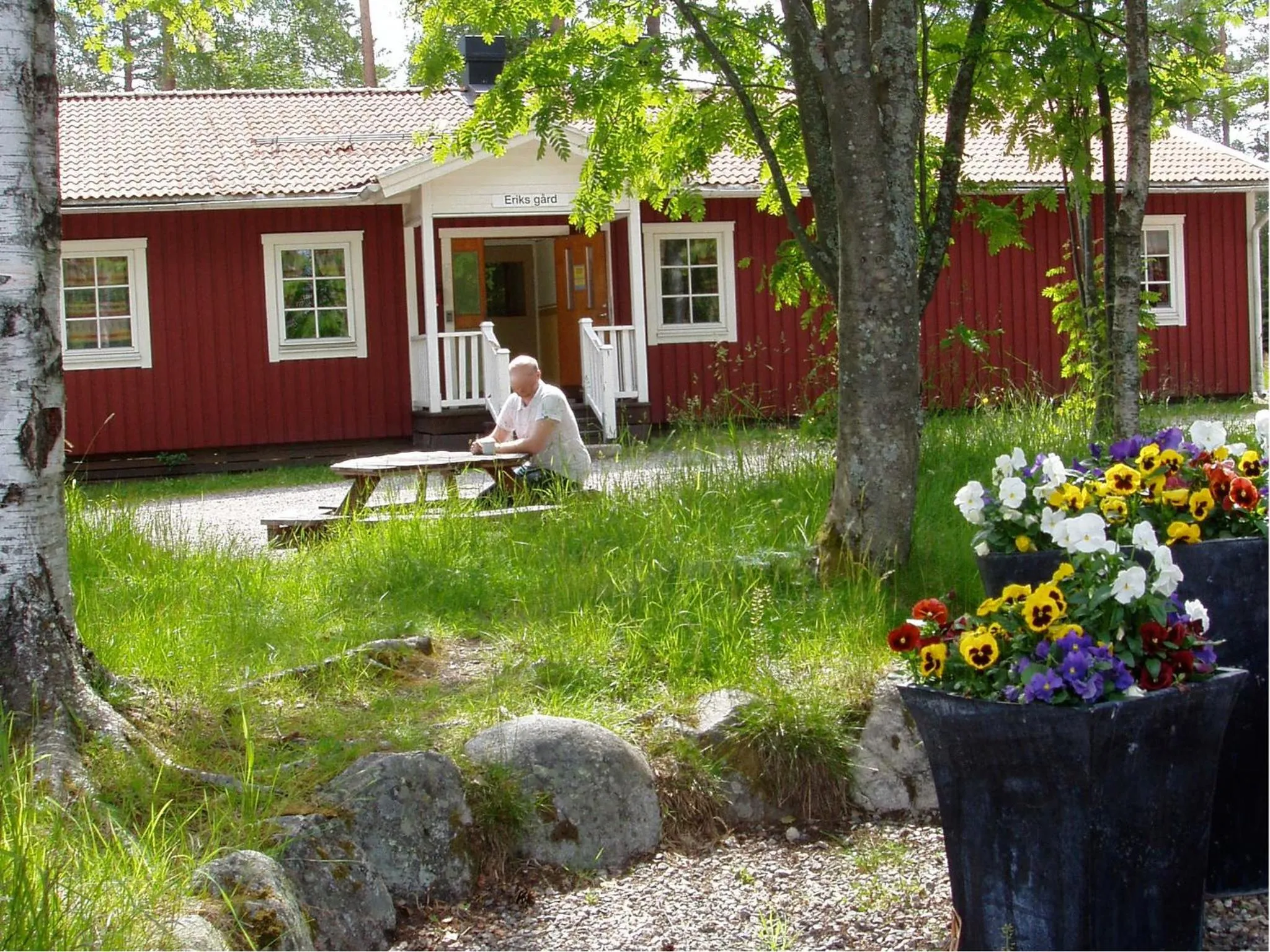 Patio in Gaffelbyn - Sundsvalls Vandrarhem